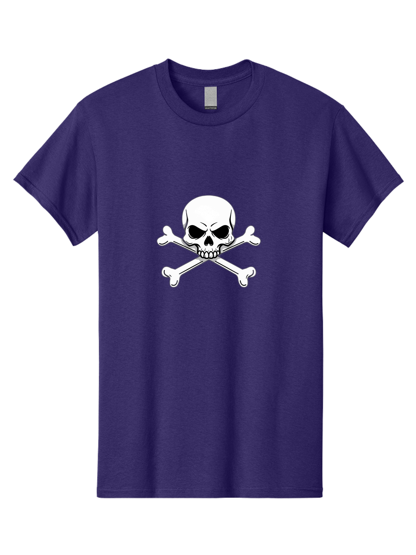 Jolly-Roger-Skull-And-Crossbones Men'S Graphic Tee, 100% Cotton, Comfortable Casual Summer Wear, Machine Washable, Skull And Crossbones, Pirate Symbol, Danger Warning, Jolly Roger Flag, Pirate Flag, Skull Illustration, Pirate Emblem, Bae475 4