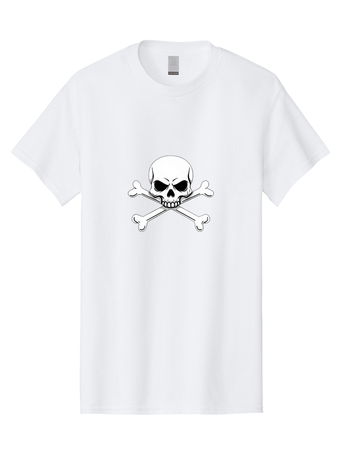 Jolly-Roger-Skull-And-Crossbones Men'S Graphic Tee, 100% Cotton, Comfortable Casual Summer Wear, Machine Washable, Skull And Crossbones, Pirate Symbol, Danger Warning, Jolly Roger Flag, Pirate Flag, Skull Illustration, Pirate Emblem, Bae475 4