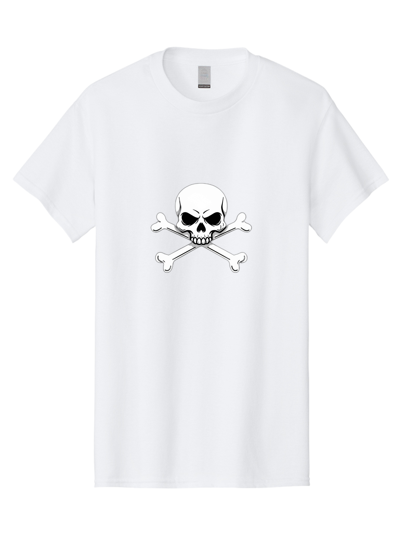 Jolly-Roger-Skull-And-Crossbones Men'S Graphic Tee, 100% Cotton, Comfortable Casual Summer Wear, Machine Washable, Skull And Crossbones, Pirate Symbol, Danger Warning, Jolly Roger Flag, Pirate Flag, Skull Illustration, Pirate Emblem, Bae475 12