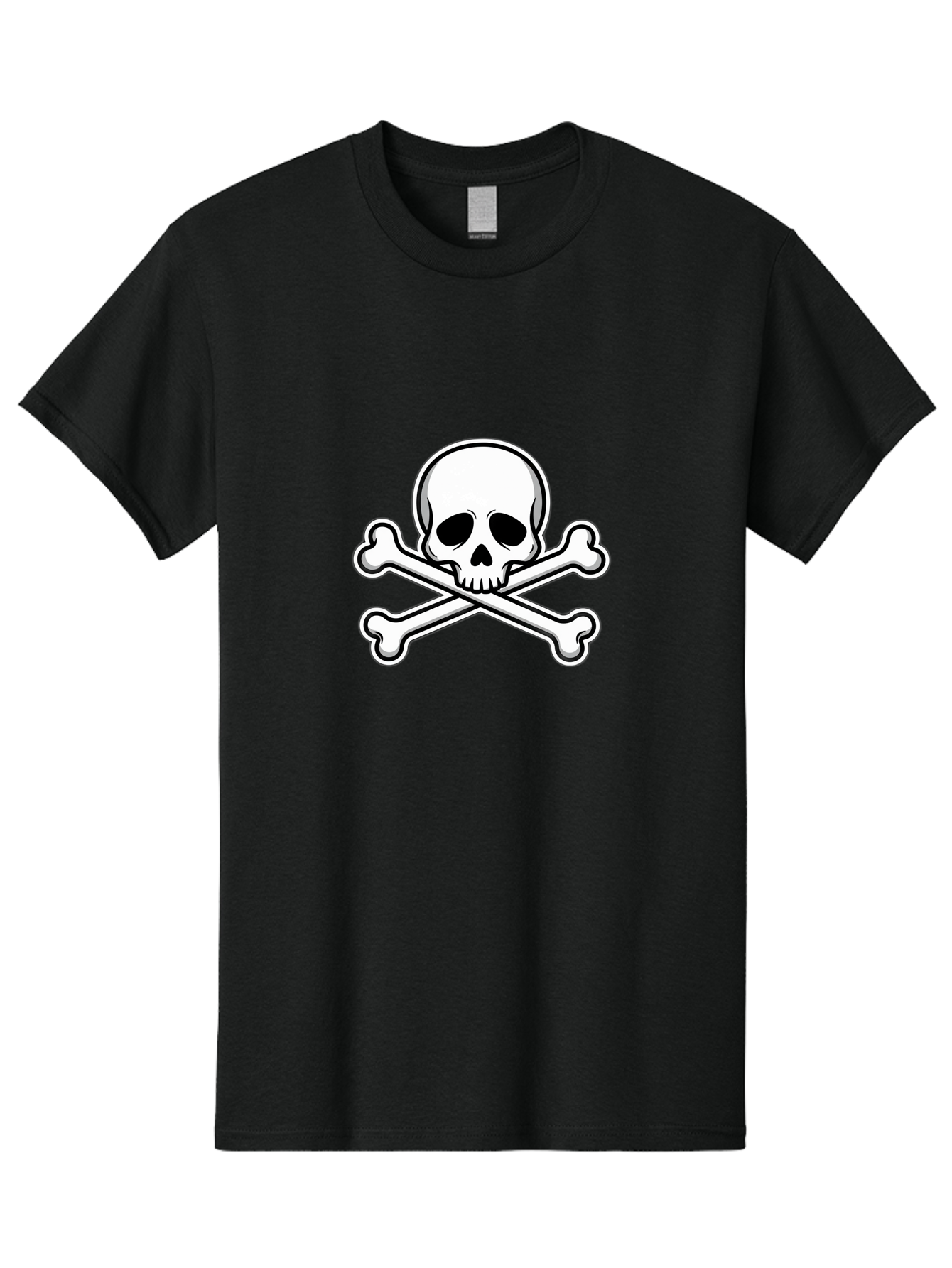 Jolly-Roger-Skull Men'S Graphic Tee, 100% Cotton, Comfortable Casual Summer Wear, Machine Washable, Skull And Crossbones, Pirate Symbol, Danger Sign, Warning Sign, Pirate Flag, Danger Alert, Caution Symbol Bae476 5