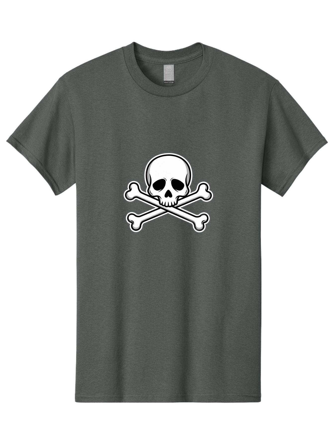 Jolly-Roger-Skull Men'S Graphic Tee, 100% Cotton, Comfortable Casual Summer Wear, Machine Washable, Skull And Crossbones, Pirate Symbol, Danger Sign, Warning Sign, Pirate Flag, Danger Alert, Caution Symbol Bae476 4