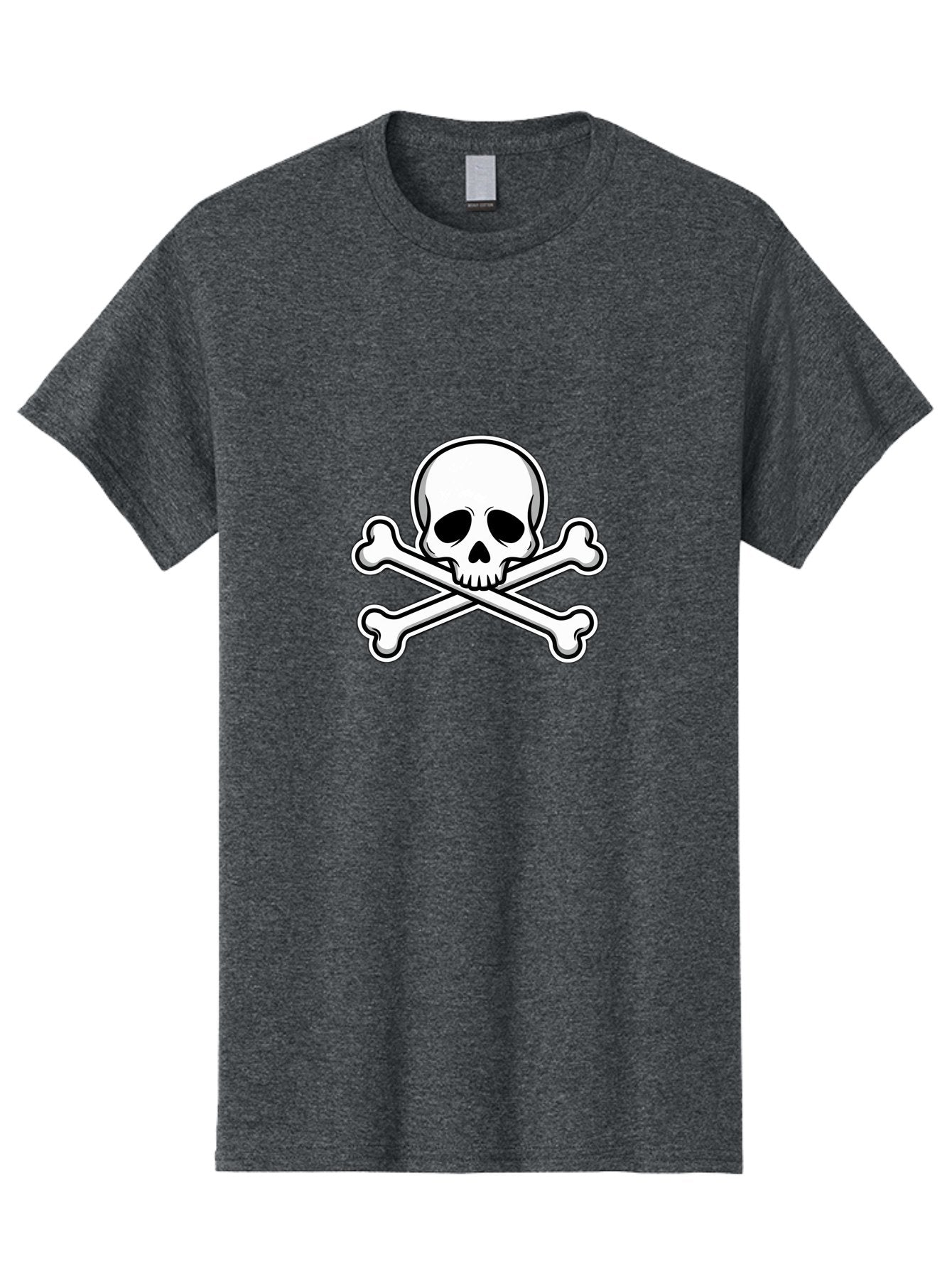 Jolly-Roger-Skull Men'S Graphic Tee, 100% Cotton, Comfortable Casual Summer Wear, Machine Washable, Skull And Crossbones, Pirate Symbol, Danger Sign, Warning Sign, Pirate Flag, Danger Alert, Caution Symbol Bae476 8