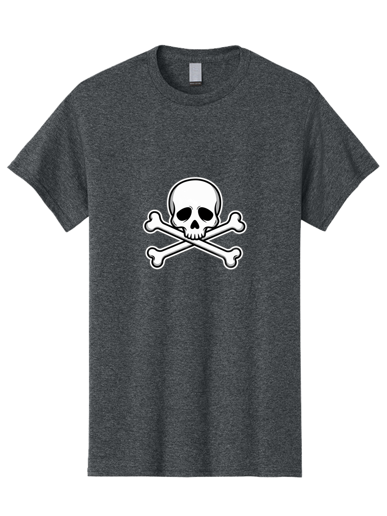 Jolly-Roger-Skull Men'S Graphic Tee, 100% Cotton, Comfortable Casual Summer Wear, Machine Washable, Skull And Crossbones, Pirate Symbol, Danger Sign, Warning Sign, Pirate Flag, Danger Alert, Caution Symbol Bae476 6