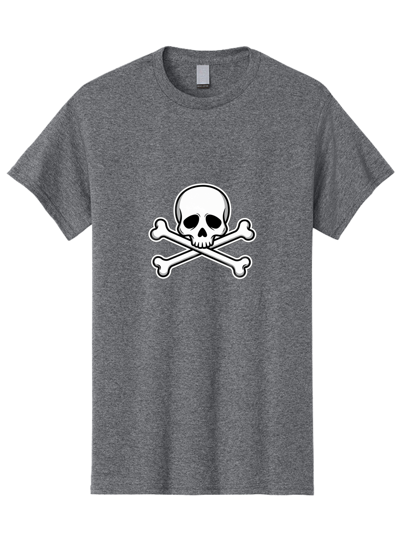 Jolly-Roger-Skull Men'S Graphic Tee, 100% Cotton, Comfortable Casual Summer Wear, Machine Washable, Skull And Crossbones, Pirate Symbol, Danger Sign, Warning Sign, Pirate Flag, Danger Alert, Caution Symbol Bae476 11