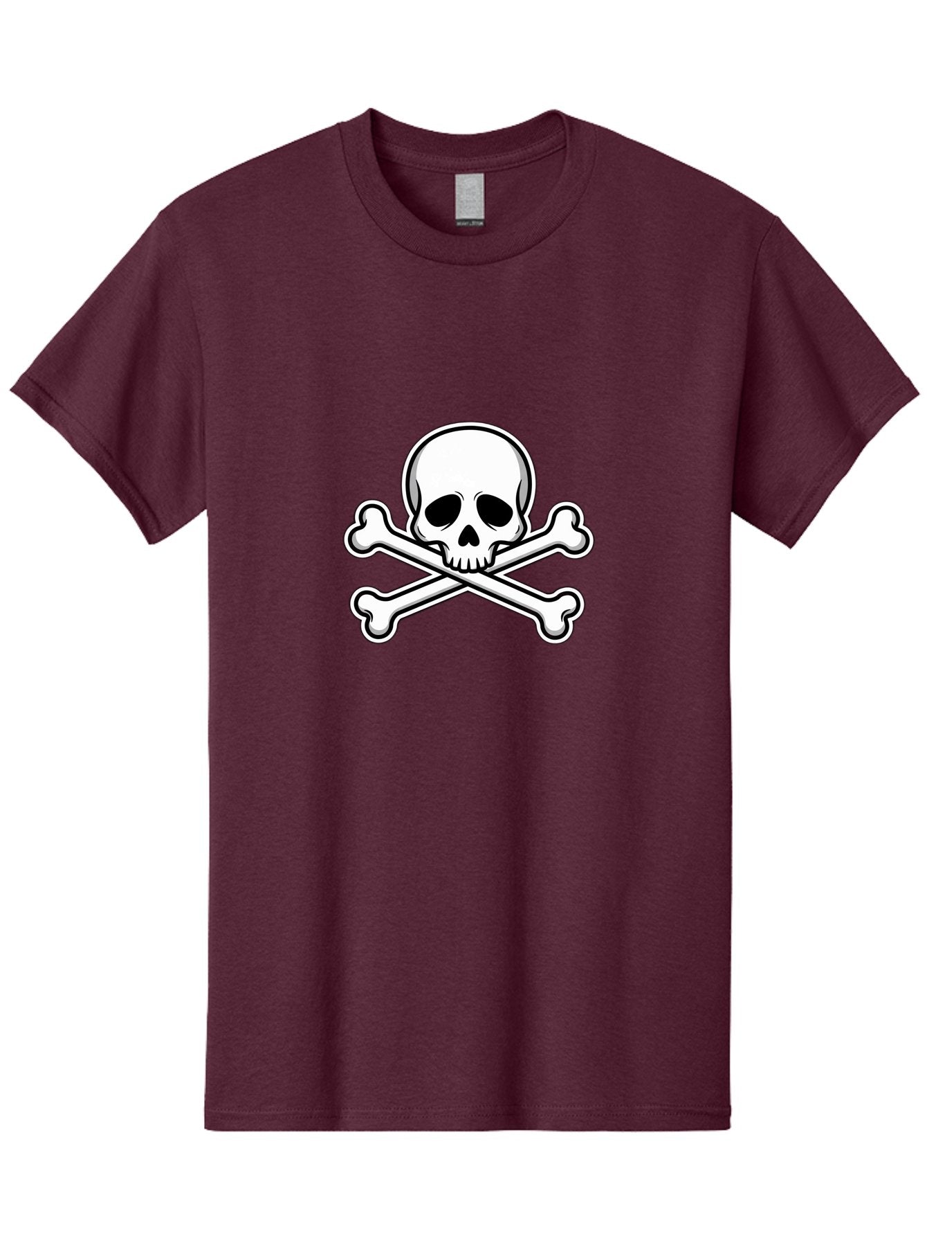 Jolly-Roger-Skull Men'S Graphic Tee, 100% Cotton, Comfortable Casual Summer Wear, Machine Washable, Skull And Crossbones, Pirate Symbol, Danger Sign, Warning Sign, Pirate Flag, Danger Alert, Caution Symbol Bae476 14