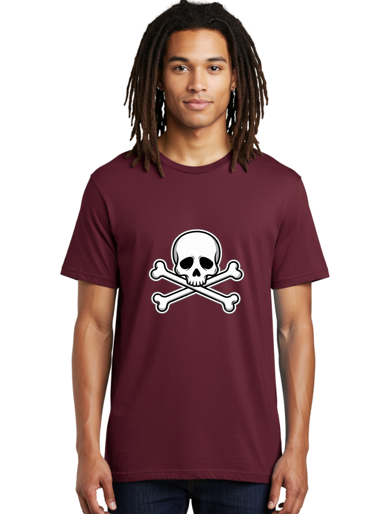 Jolly-Roger-Skull Men'S Graphic Tee, 100% Cotton, Comfortable Casual Summer Wear, Machine Washable, Skull And Crossbones, Pirate Symbol, Danger Sign, Warning Sign, Pirate Flag, Danger Alert, Caution Symbol Bae476 17