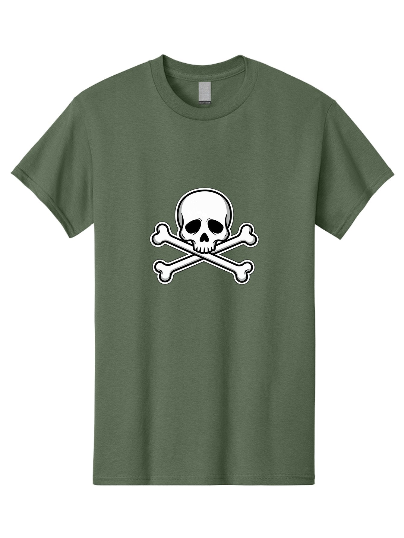 Jolly-Roger-Skull Men'S Graphic Tee, 100% Cotton, Comfortable Casual Summer Wear, Machine Washable, Skull And Crossbones, Pirate Symbol, Danger Sign, Warning Sign, Pirate Flag, Danger Alert, Caution Symbol Bae476 5