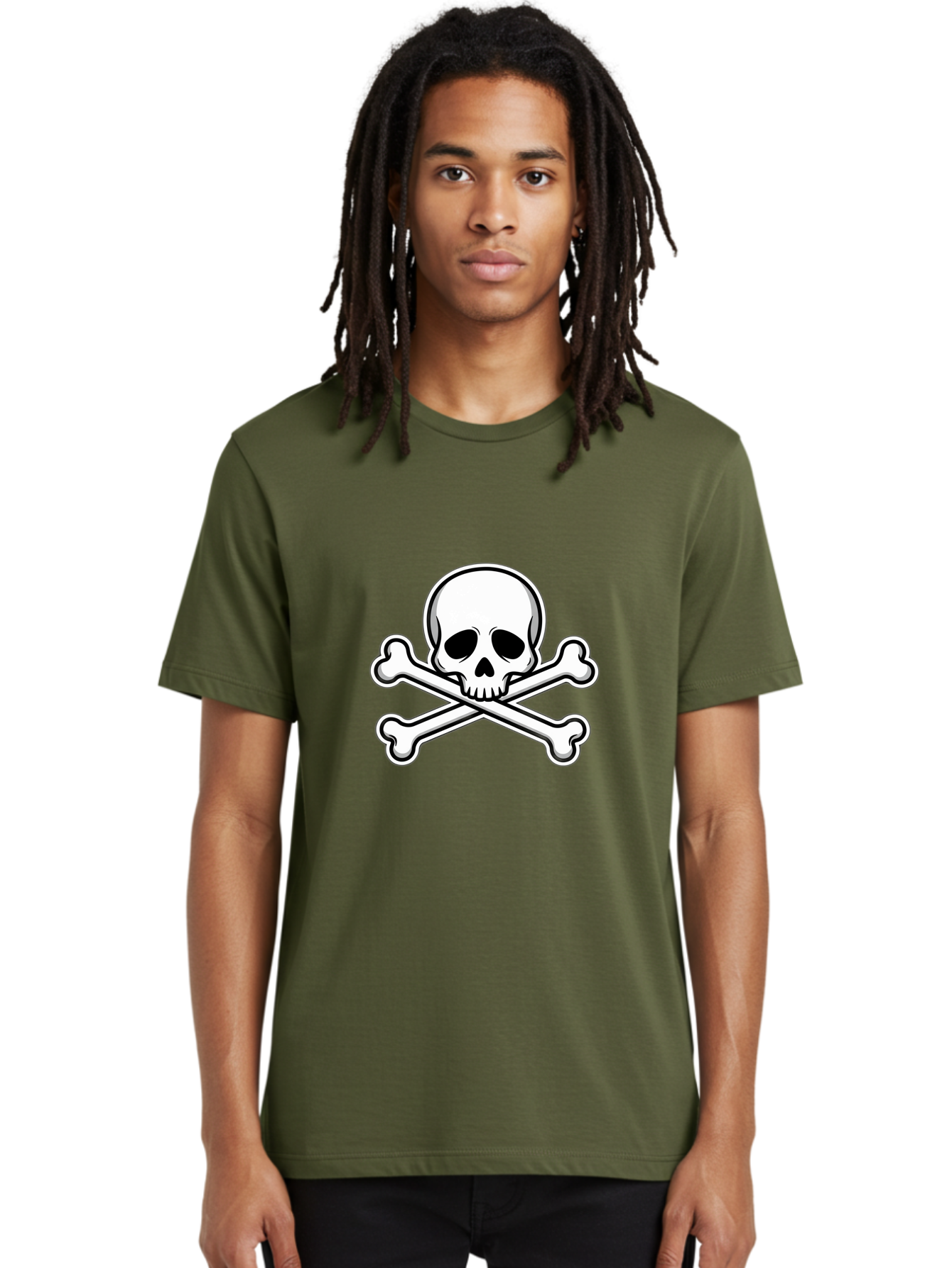 Jolly-Roger-Skull Men'S Graphic Tee, 100% Cotton, Comfortable Casual Summer Wear, Machine Washable, Skull And Crossbones, Pirate Symbol, Danger Sign, Warning Sign, Pirate Flag, Danger Alert, Caution Symbol Bae476 23