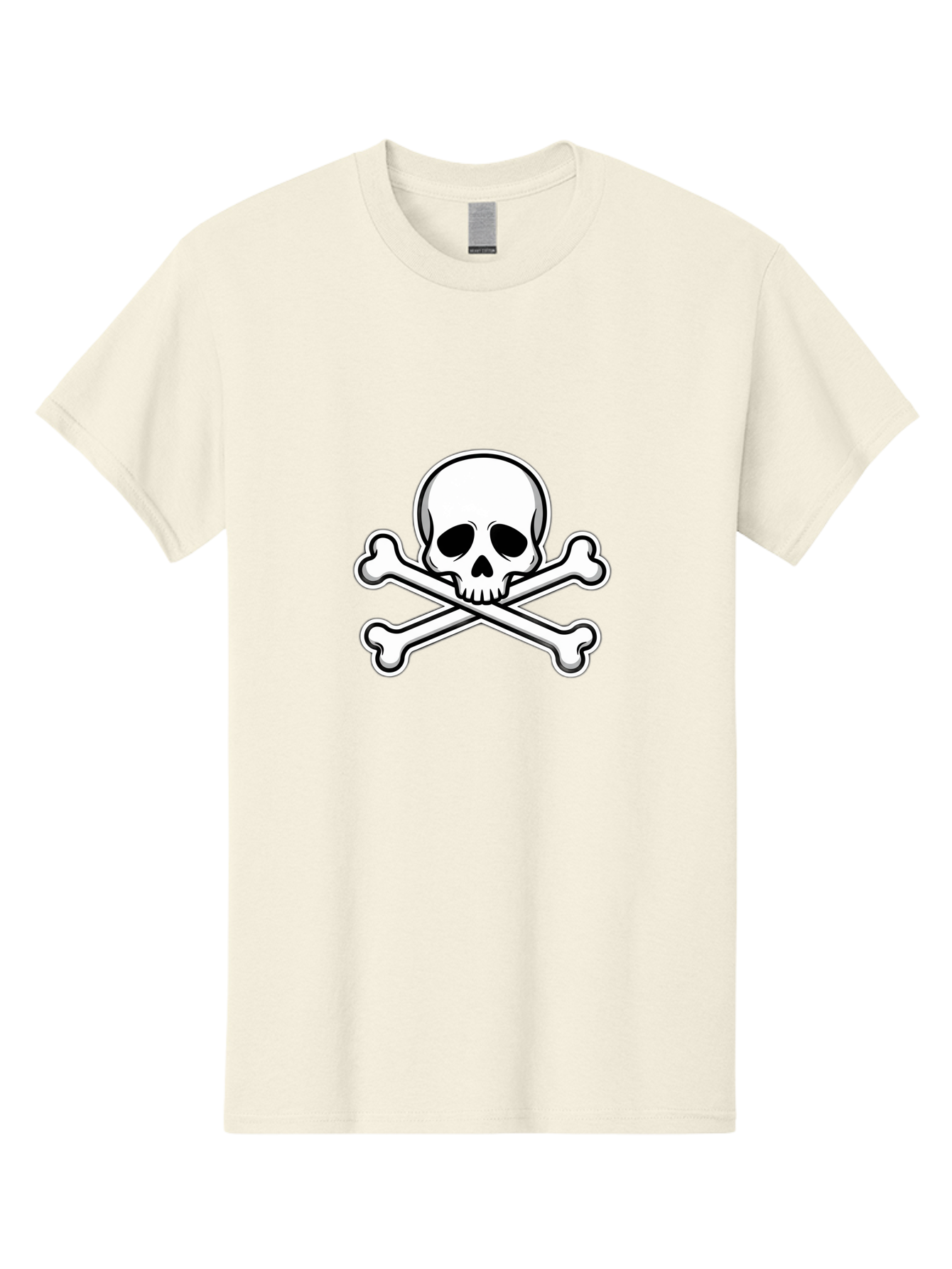 Jolly-Roger-Skull Men'S Graphic Tee, 100% Cotton, Comfortable Casual Summer Wear, Machine Washable, Skull And Crossbones, Pirate Symbol, Danger Sign, Warning Sign, Pirate Flag, Danger Alert, Caution Symbol Bae476 9
