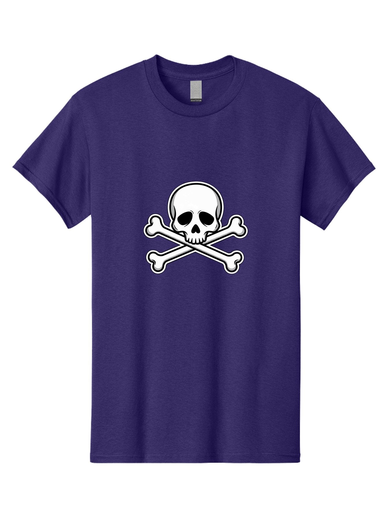 Jolly-Roger-Skull Men'S Graphic Tee, 100% Cotton, Comfortable Casual Summer Wear, Machine Washable, Skull And Crossbones, Pirate Symbol, Danger Sign, Warning Sign, Pirate Flag, Danger Alert, Caution Symbol Bae476 6