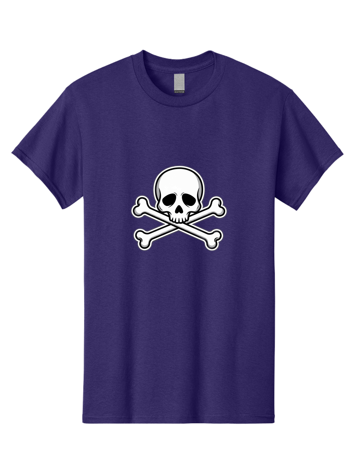 Jolly-Roger-Skull Men'S Graphic Tee, 100% Cotton, Comfortable Casual Summer Wear, Machine Washable, Skull And Crossbones, Pirate Symbol, Danger Sign, Warning Sign, Pirate Flag, Danger Alert, Caution Symbol Bae476 7