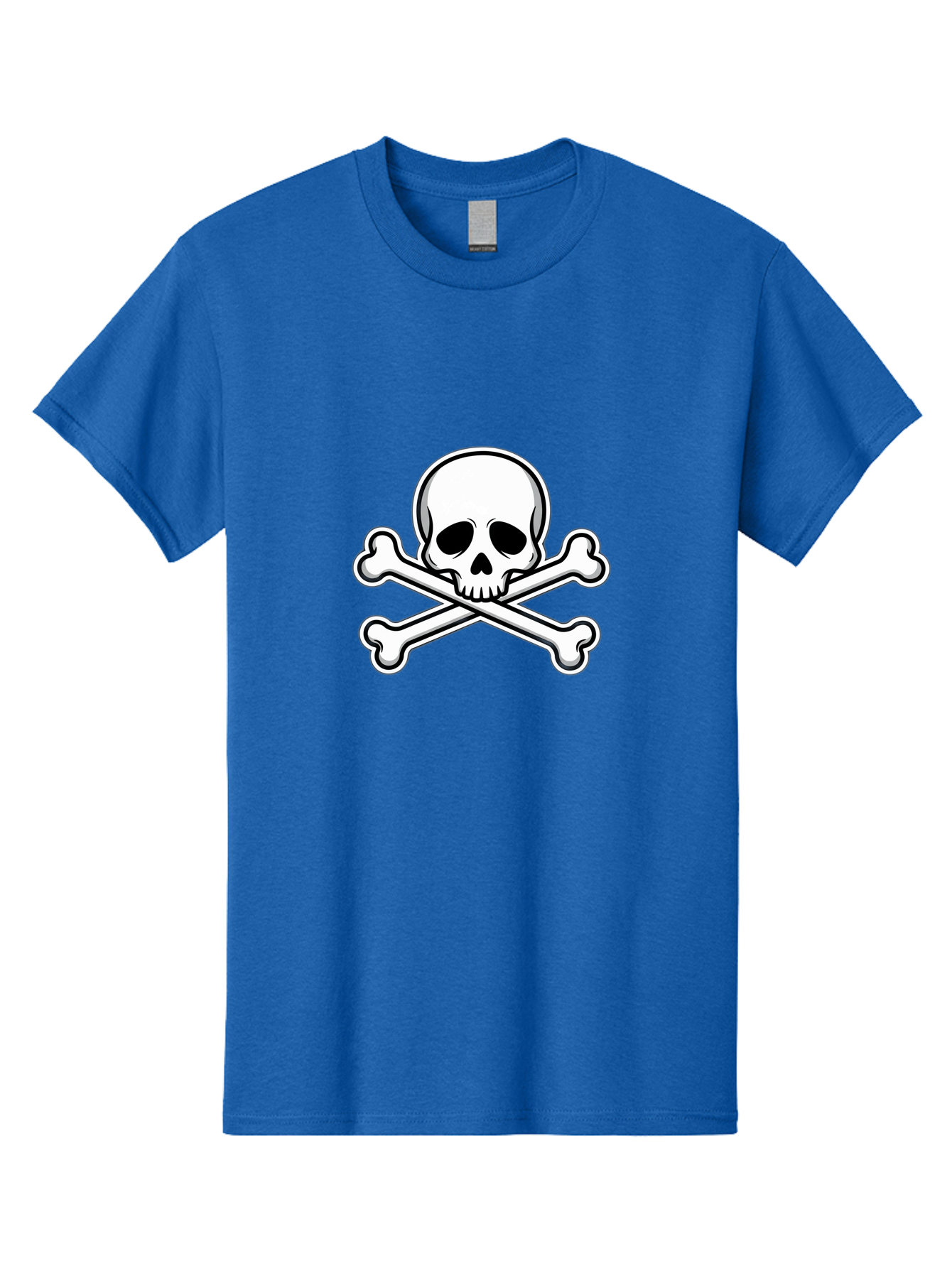 Jolly-Roger-Skull Men'S Graphic Tee, 100% Cotton, Comfortable Casual Summer Wear, Machine Washable, Skull And Crossbones, Pirate Symbol, Danger Sign, Warning Sign, Pirate Flag, Danger Alert, Caution Symbol Bae476 13