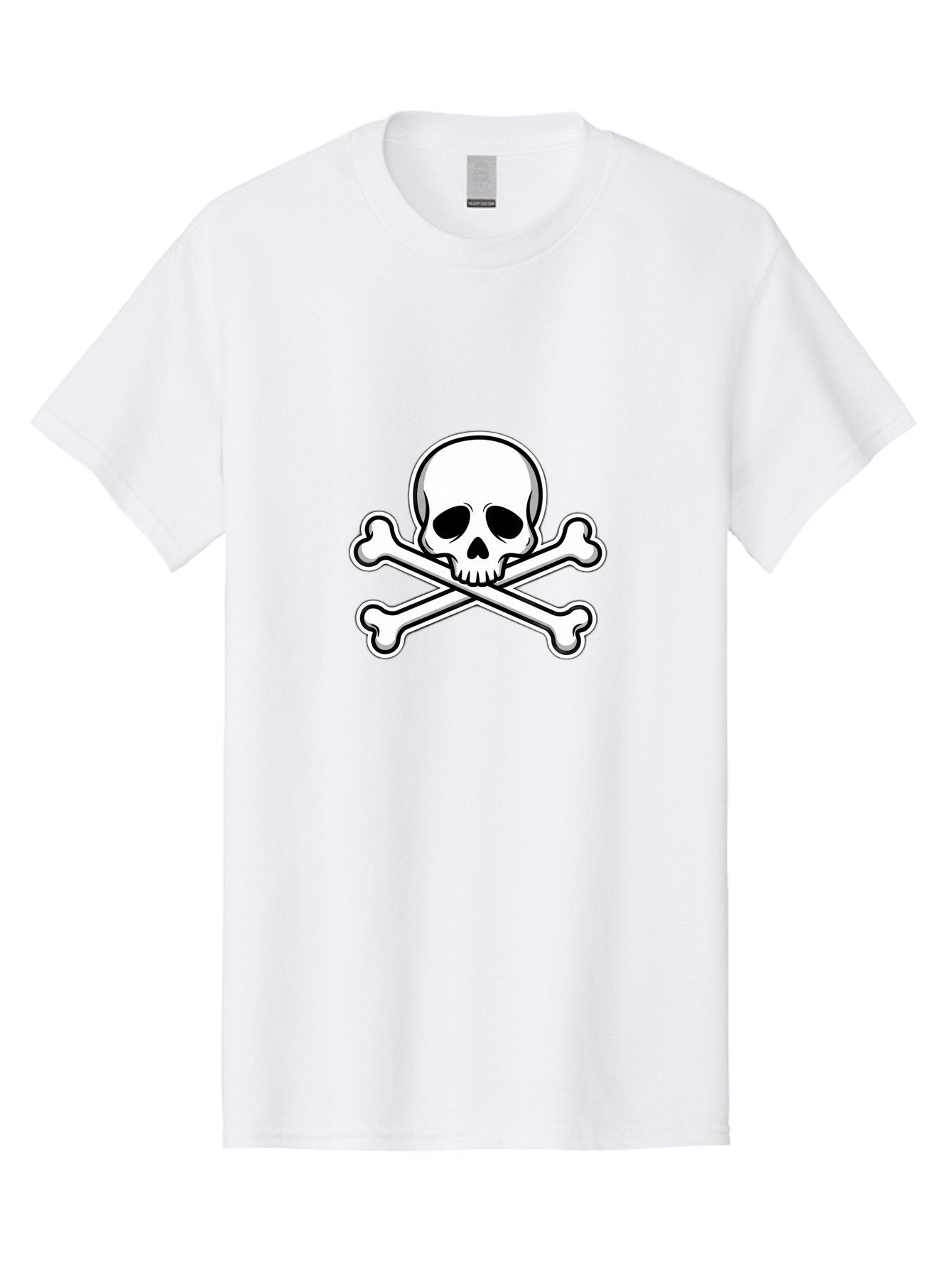 Jolly-Roger-Skull Men'S Graphic Tee, 100% Cotton, Comfortable Casual Summer Wear, Machine Washable, Skull And Crossbones, Pirate Symbol, Danger Sign, Warning Sign, Pirate Flag, Danger Alert, Caution Symbol Bae476 10