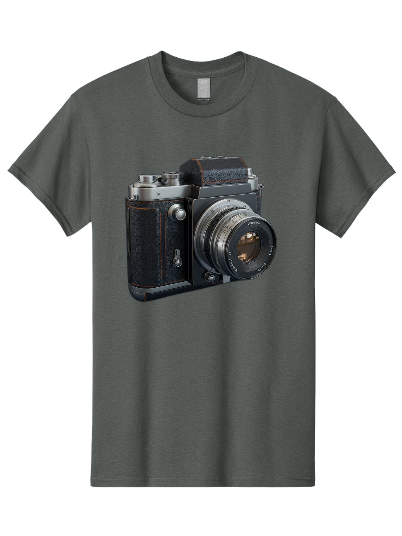 Leica-M6 Men'S Graphic Tee, 100% Cotton, Comfortable Casual Summer Wear, Machine Washable, Vintage Camera, Black Leather, Silver Accents, High-End Photography Equipment, Classic Design, Film Camera, Leica M6, Photography Gear, Retro Style Bae485 8