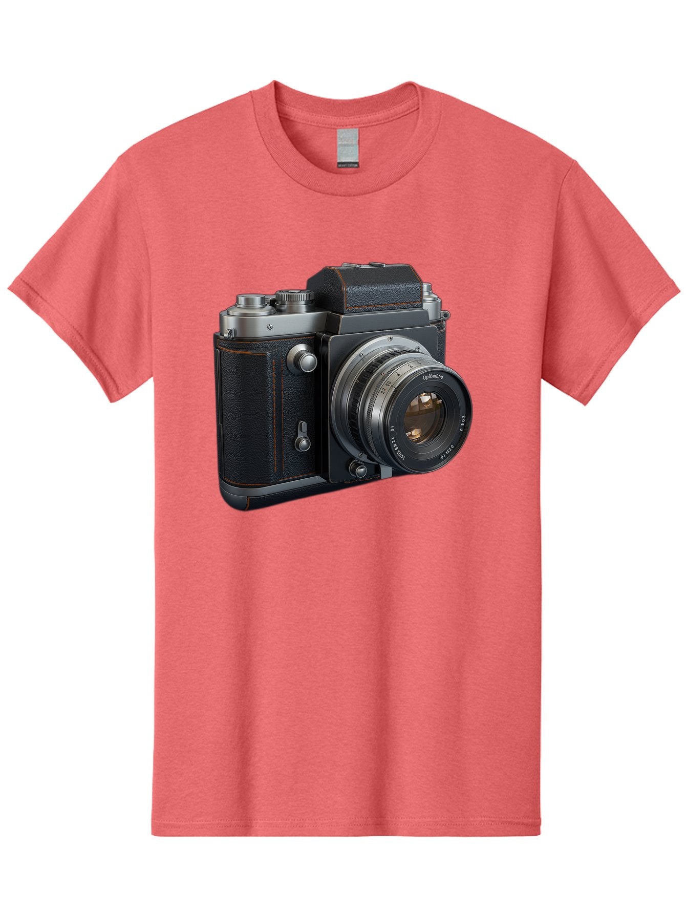 Leica-M6 Men'S Graphic Tee, 100% Cotton, Comfortable Casual Summer Wear, Machine Washable, Vintage Camera, Black Leather, Silver Accents, High-End Photography Equipment, Classic Design, Film Camera, Leica M6, Photography Gear, Retro Style Bae485 12