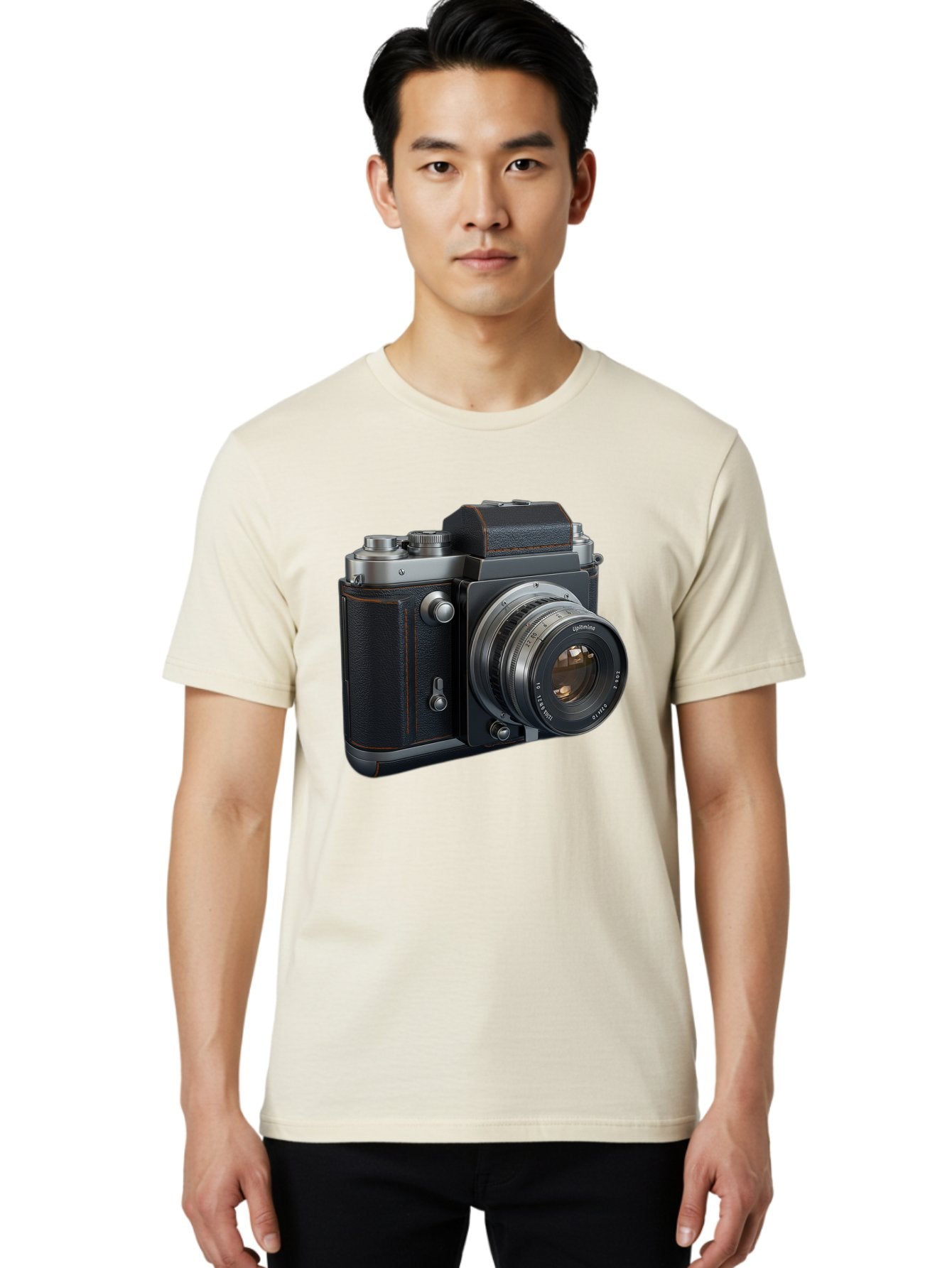 Leica-M6 Men'S Graphic Tee, 100% Cotton, Comfortable Casual Summer Wear, Machine Washable, Vintage Camera, Black Leather, Silver Accents, High-End Photography Equipment, Classic Design, Film Camera, Leica M6, Photography Gear, Retro Style Bae485 21