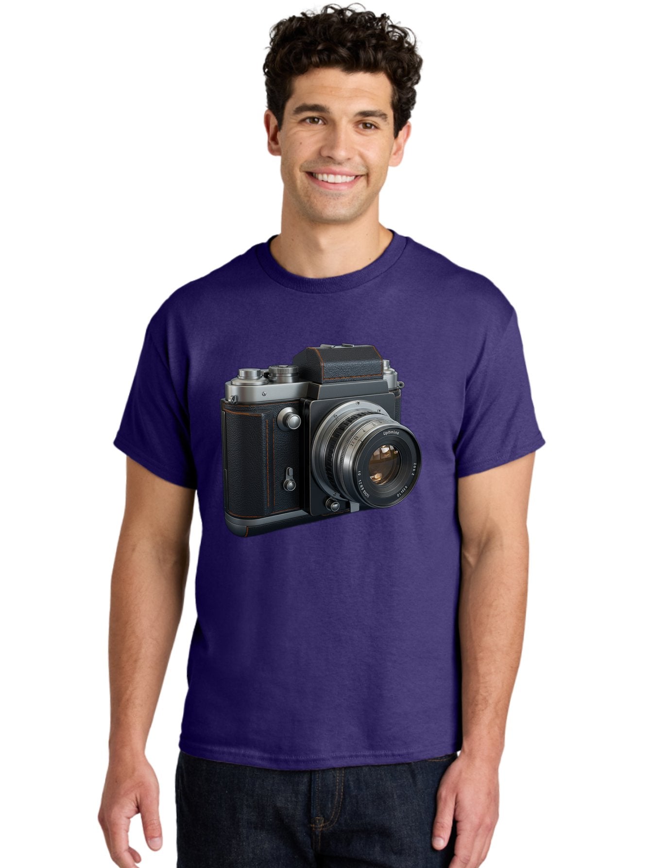 Leica-M6 Men'S Graphic Tee, 100% Cotton, Comfortable Casual Summer Wear, Machine Washable, Vintage Camera, Black Leather, Silver Accents, High-End Photography Equipment, Classic Design, Film Camera, Leica M6, Photography Gear, Retro Style Bae485 17