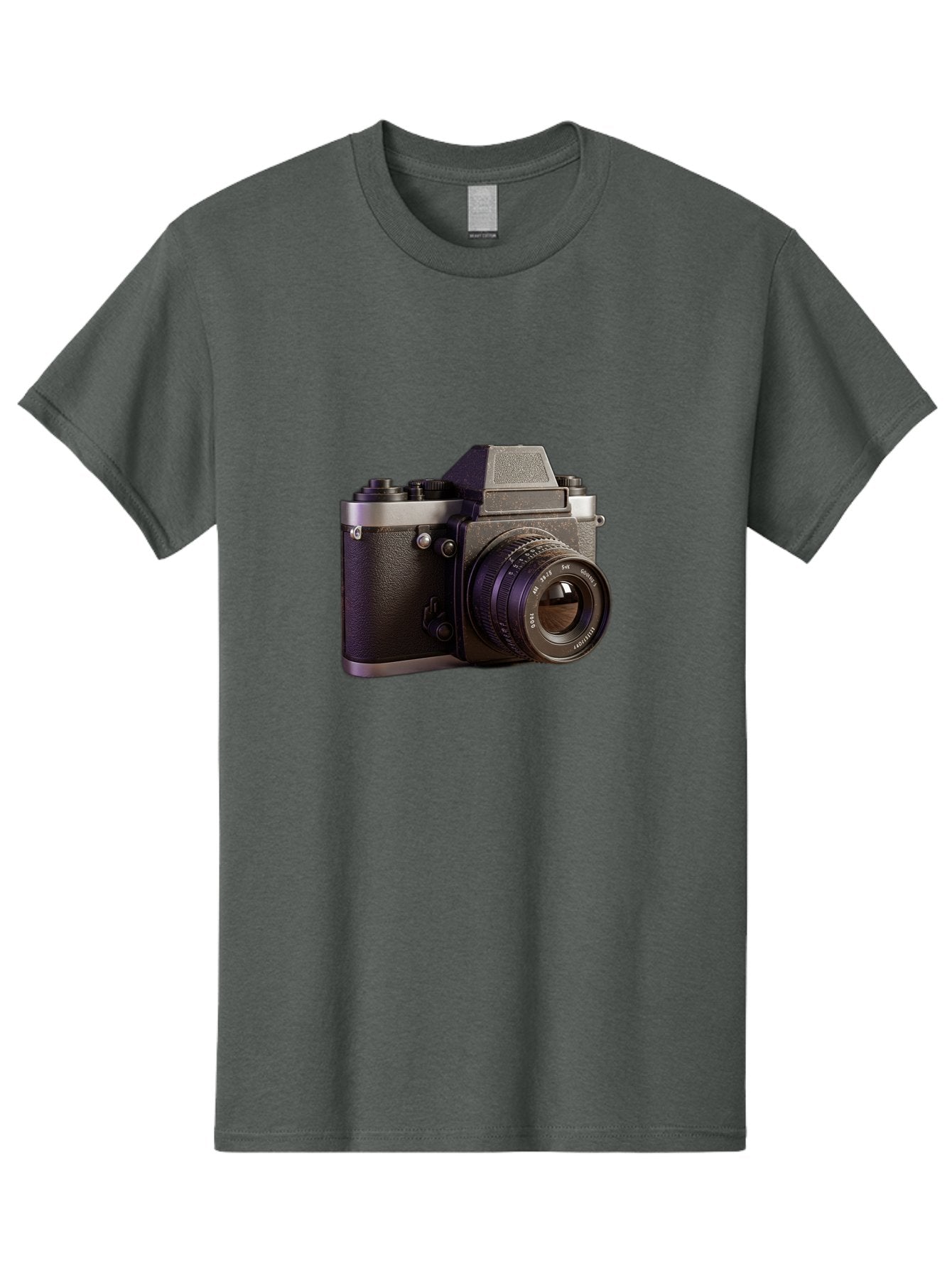Mamiya-Camera Men'S Graphic Tee, 100% Cotton, Comfortable Casual Summer Wear, Machine Washable, Classic Camera, Vintage Photography, Retro Style, Film Camera, Mc Jupiter 37A, Manual Lens, 135Mm F3.5, Photography Equipment, Camera Lens Bae488 13