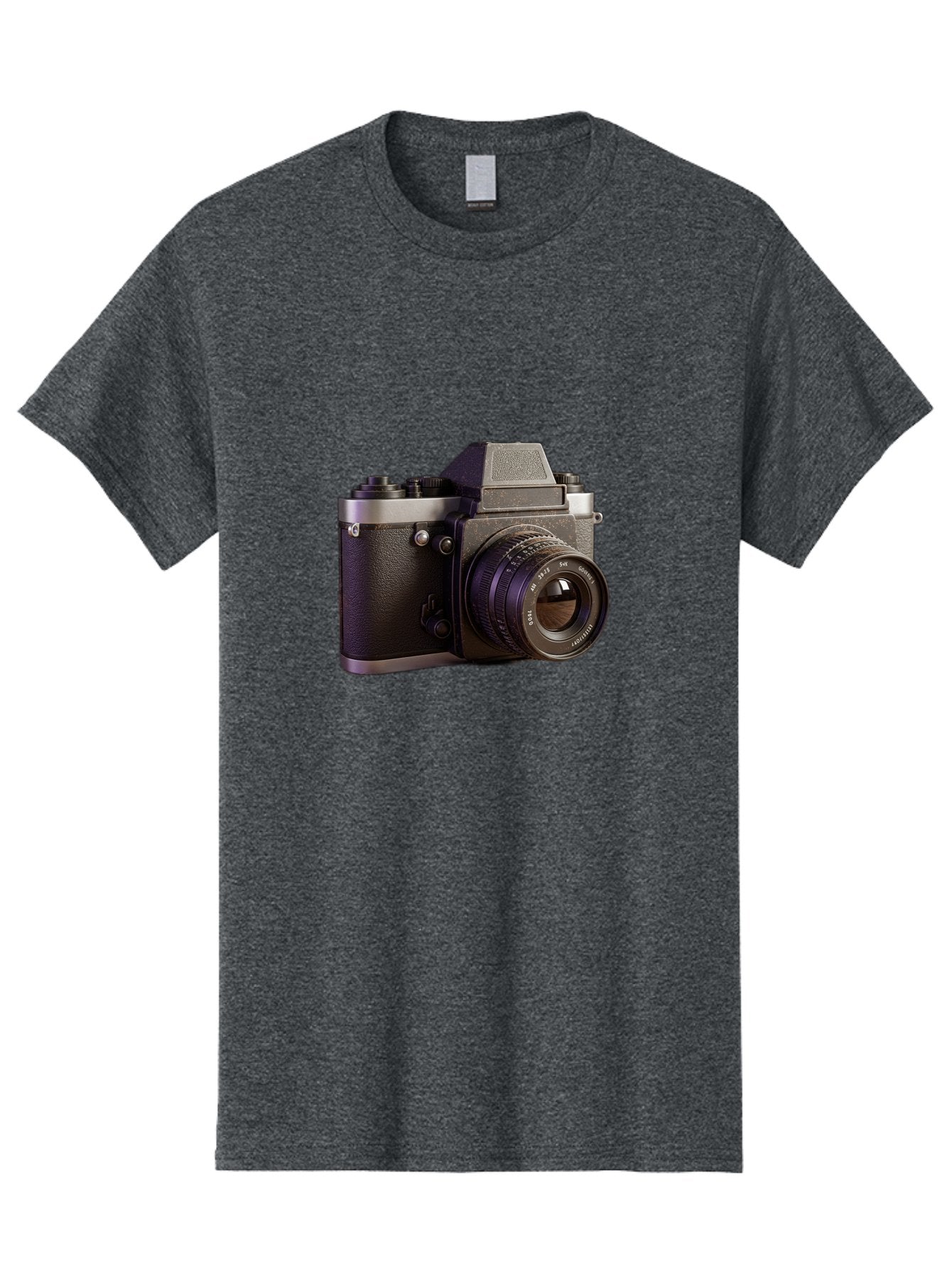 Mamiya-Camera Men'S Graphic Tee, 100% Cotton, Comfortable Casual Summer Wear, Machine Washable, Classic Camera, Vintage Photography, Retro Style, Film Camera, Mc Jupiter 37A, Manual Lens, 135Mm F3.5, Photography Equipment, Camera Lens Bae488 7