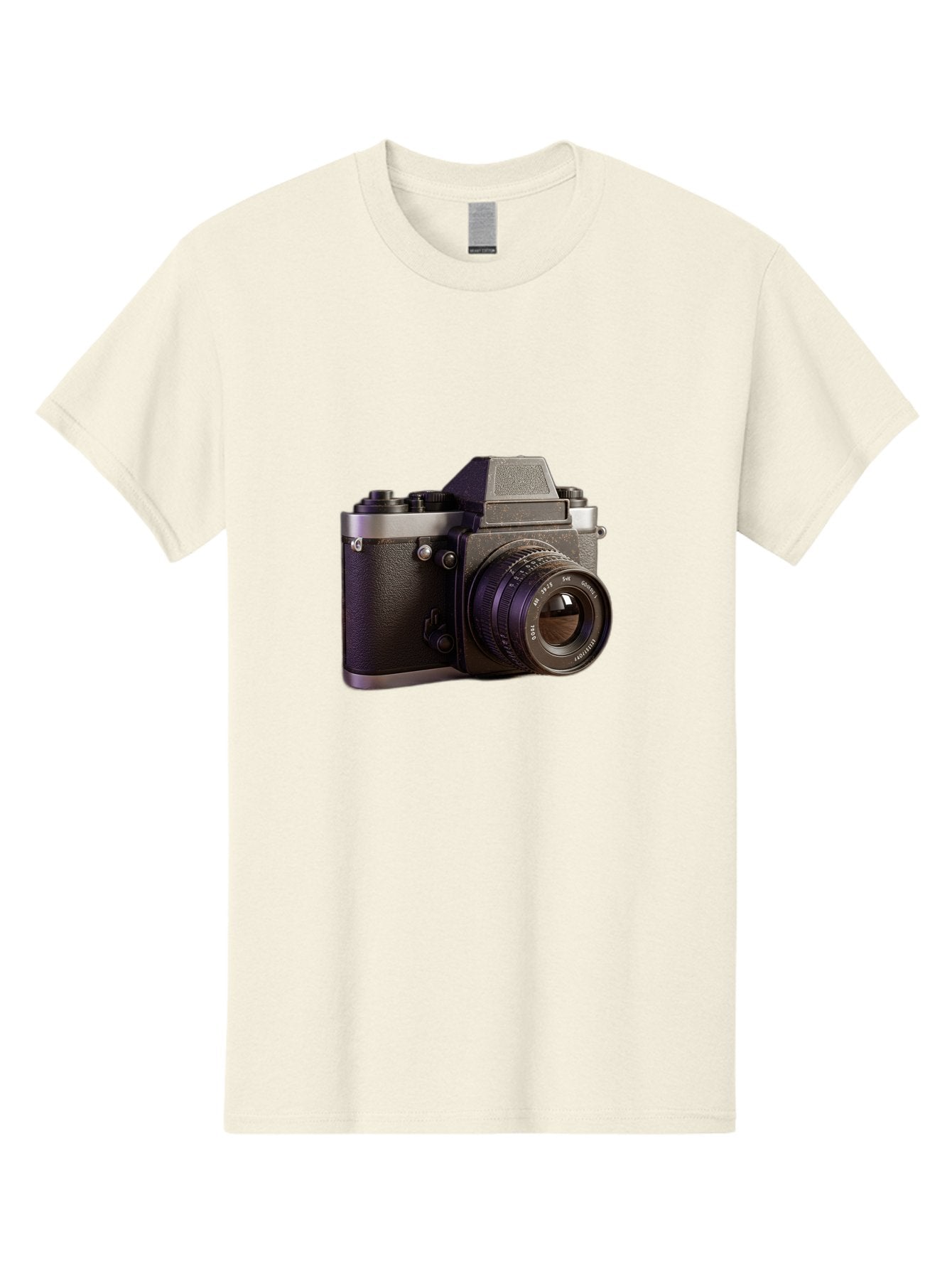 Mamiya-Camera Men'S Graphic Tee, 100% Cotton, Comfortable Casual Summer Wear, Machine Washable, Classic Camera, Vintage Photography, Retro Style, Film Camera, Mc Jupiter 37A, Manual Lens, 135Mm F3.5, Photography Equipment, Camera Lens Bae488 15