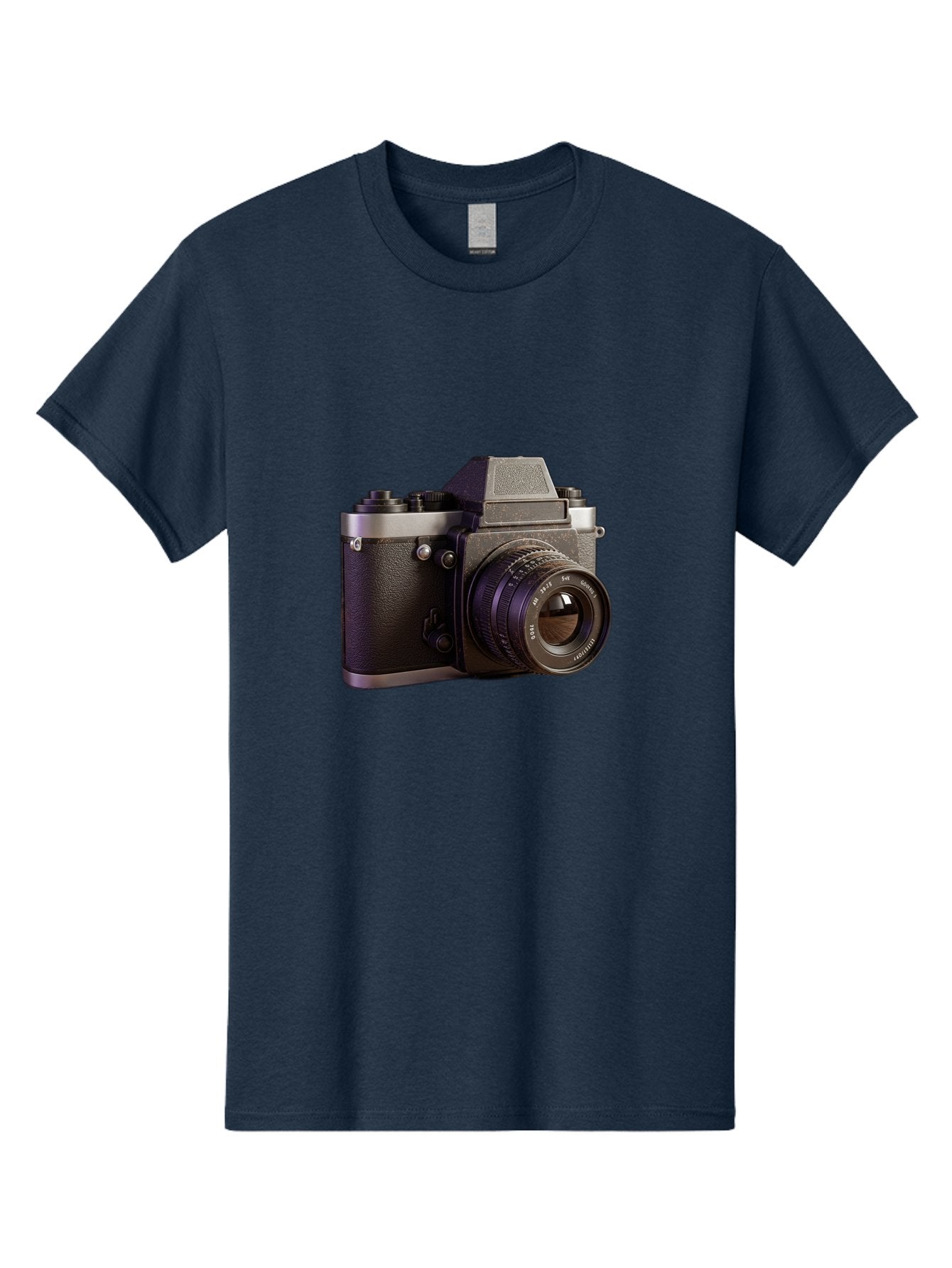 Mamiya-Camera Men'S Graphic Tee, 100% Cotton, Comfortable Casual Summer Wear, Machine Washable, Classic Camera, Vintage Photography, Retro Style, Film Camera, Mc Jupiter 37A, Manual Lens, 135Mm F3.5, Photography Equipment, Camera Lens Bae488 8
