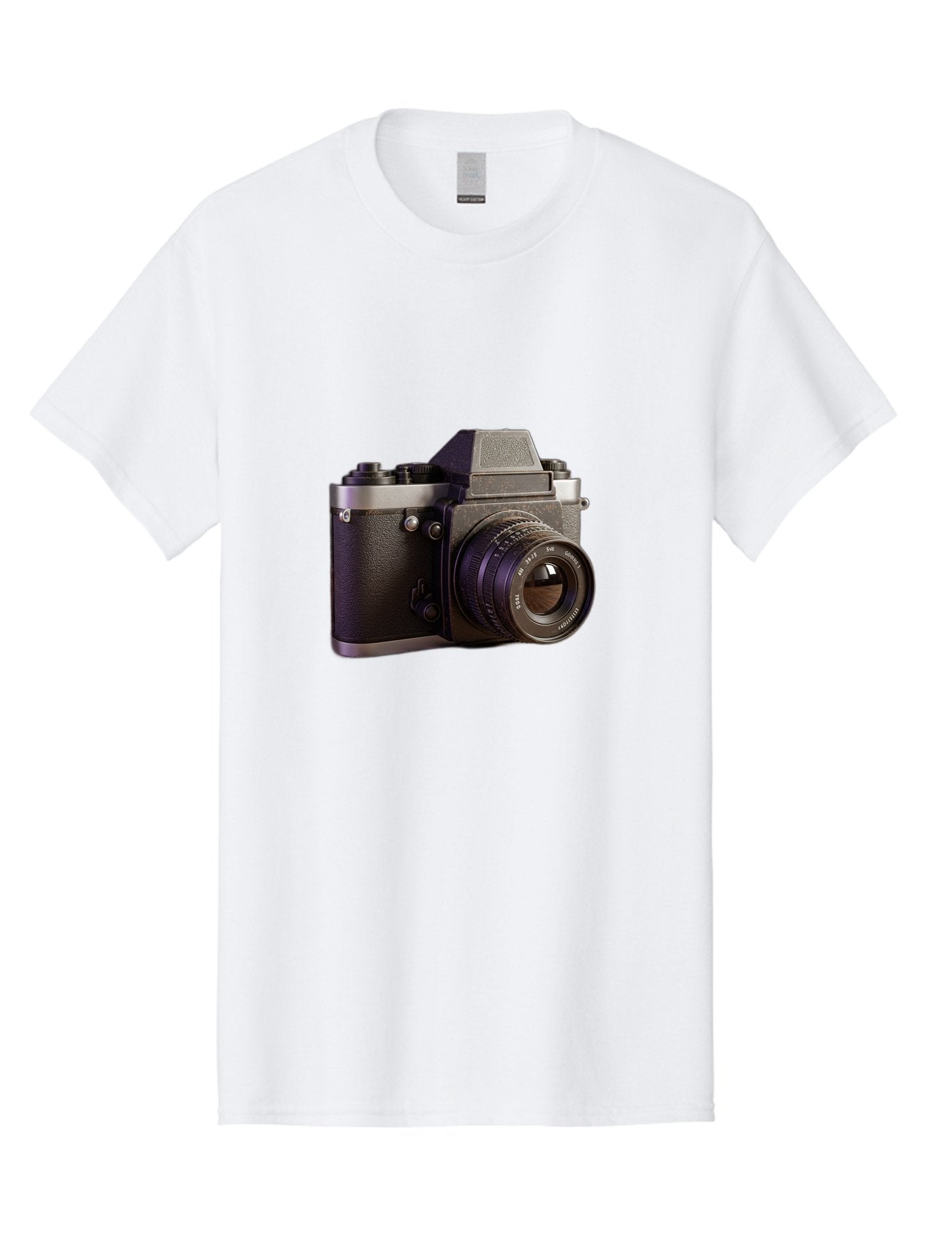 Mamiya-Camera Men'S Graphic Tee, 100% Cotton, Comfortable Casual Summer Wear, Machine Washable, Classic Camera, Vintage Photography, Retro Style, Film Camera, Mc Jupiter 37A, Manual Lens, 135Mm F3.5, Photography Equipment, Camera Lens Bae488 14