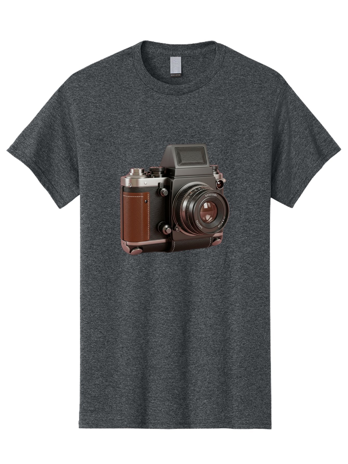 Mamiya-Sekor-50Mm-F-1-7-Lens-On-Camera-Body Men'S Graphic Tee, 100% Cotton, Comfortable Casual Summer Wear, Machine Washable, Hasselblad 500C Camera, Medium Format Camera, Hasselblad Lens, Photography Equipment, Vintage Camera, Classic Design, Bae489 9