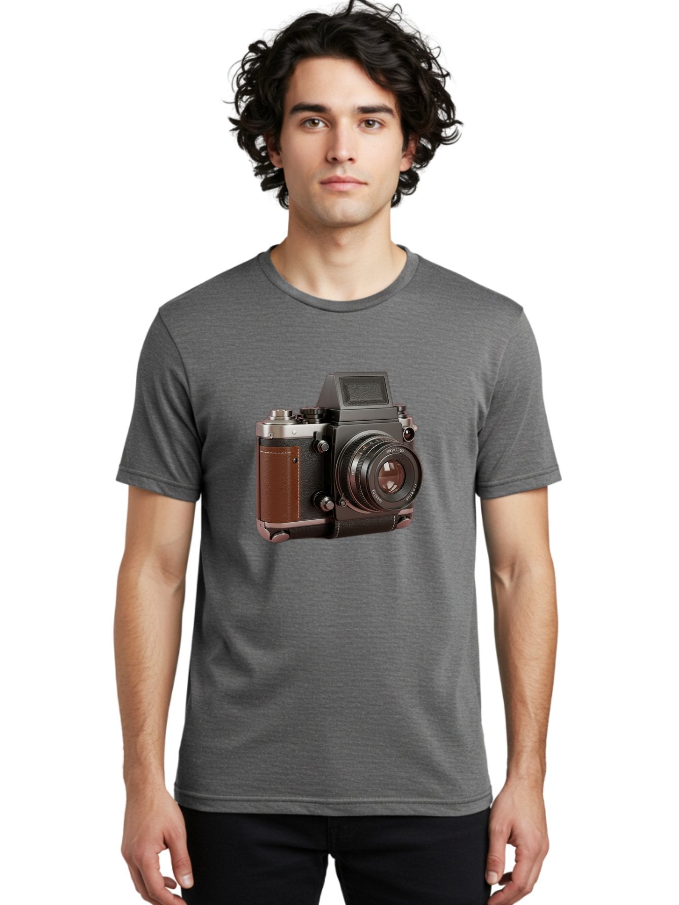 Mamiya-Sekor-50Mm-F-1-7-Lens-On-Camera-Body Men'S Graphic Tee, 100% Cotton, Comfortable Casual Summer Wear, Machine Washable, Hasselblad 500C Camera, Medium Format Camera, Hasselblad Lens, Photography Equipment, Vintage Camera, Classic Design, Bae489 19