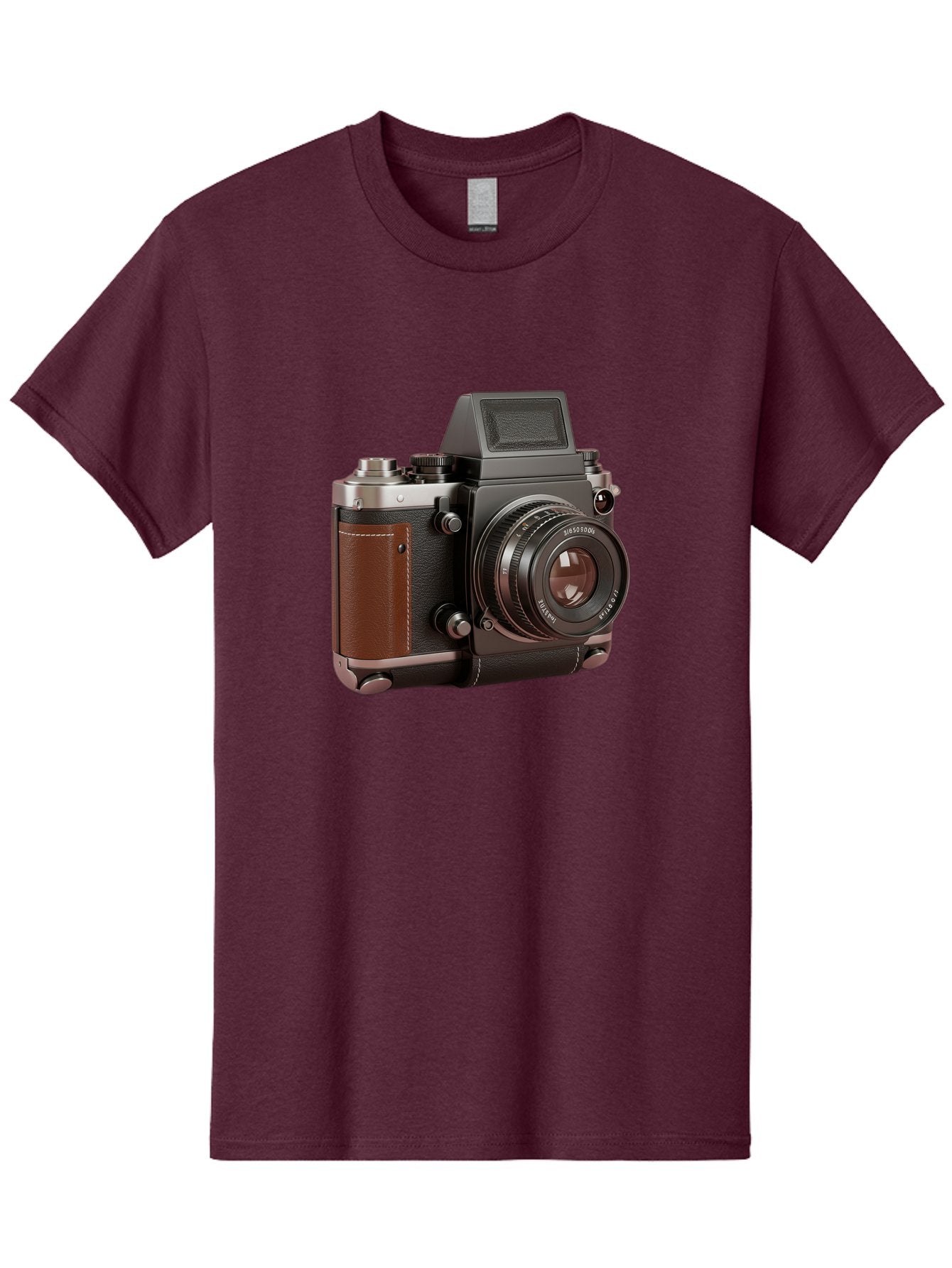 Mamiya-Sekor-50Mm-F-1-7-Lens-On-Camera-Body Men'S Graphic Tee, 100% Cotton, Comfortable Casual Summer Wear, Machine Washable, Hasselblad 500C Camera, Medium Format Camera, Hasselblad Lens, Photography Equipment, Vintage Camera, Classic Design, Bae489 6