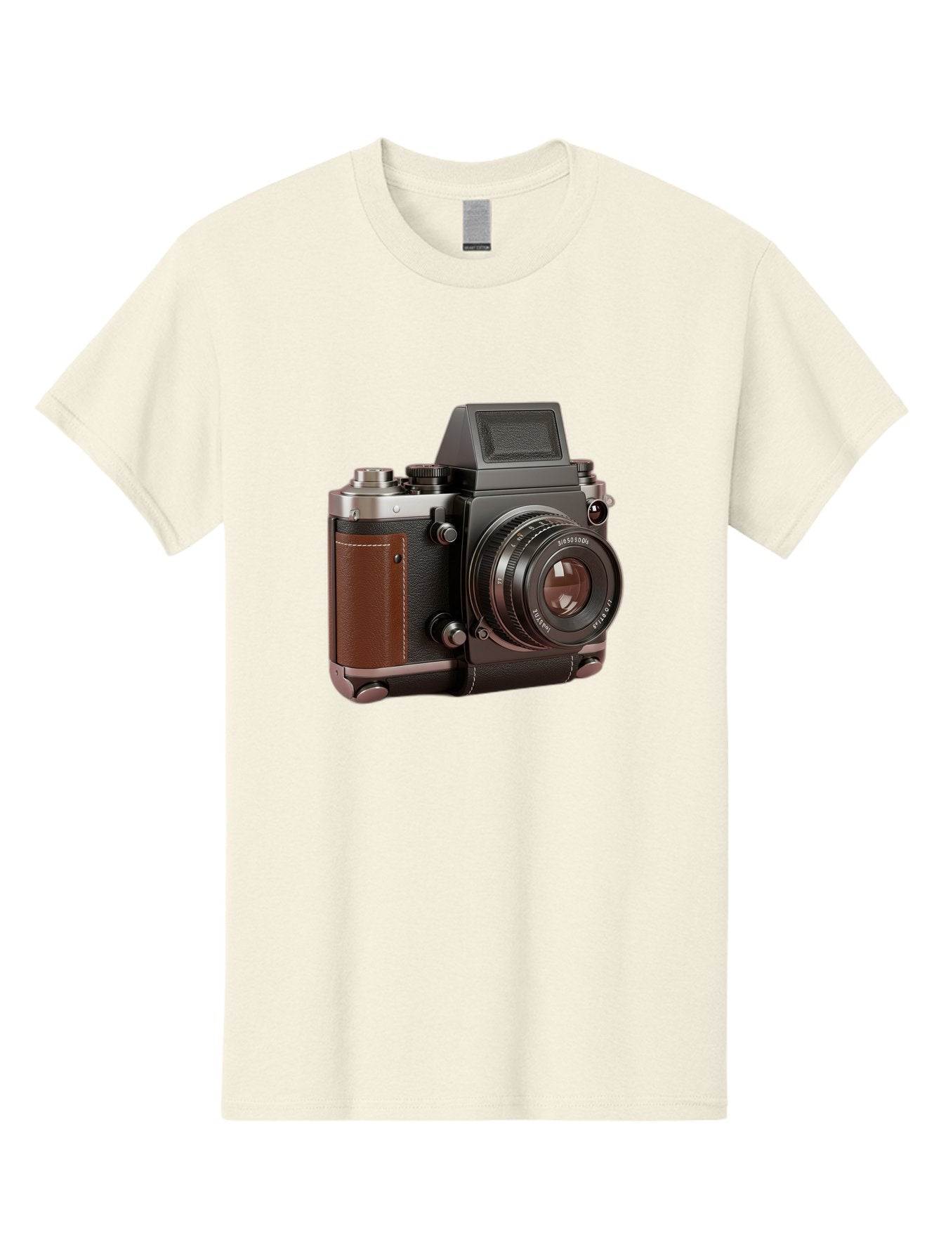 Mamiya-Sekor-50Mm-F-1-7-Lens-On-Camera-Body Men'S Graphic Tee, 100% Cotton, Comfortable Casual Summer Wear, Machine Washable, Hasselblad 500C Camera, Medium Format Camera, Hasselblad Lens, Photography Equipment, Vintage Camera, Classic Design, Bae489 3