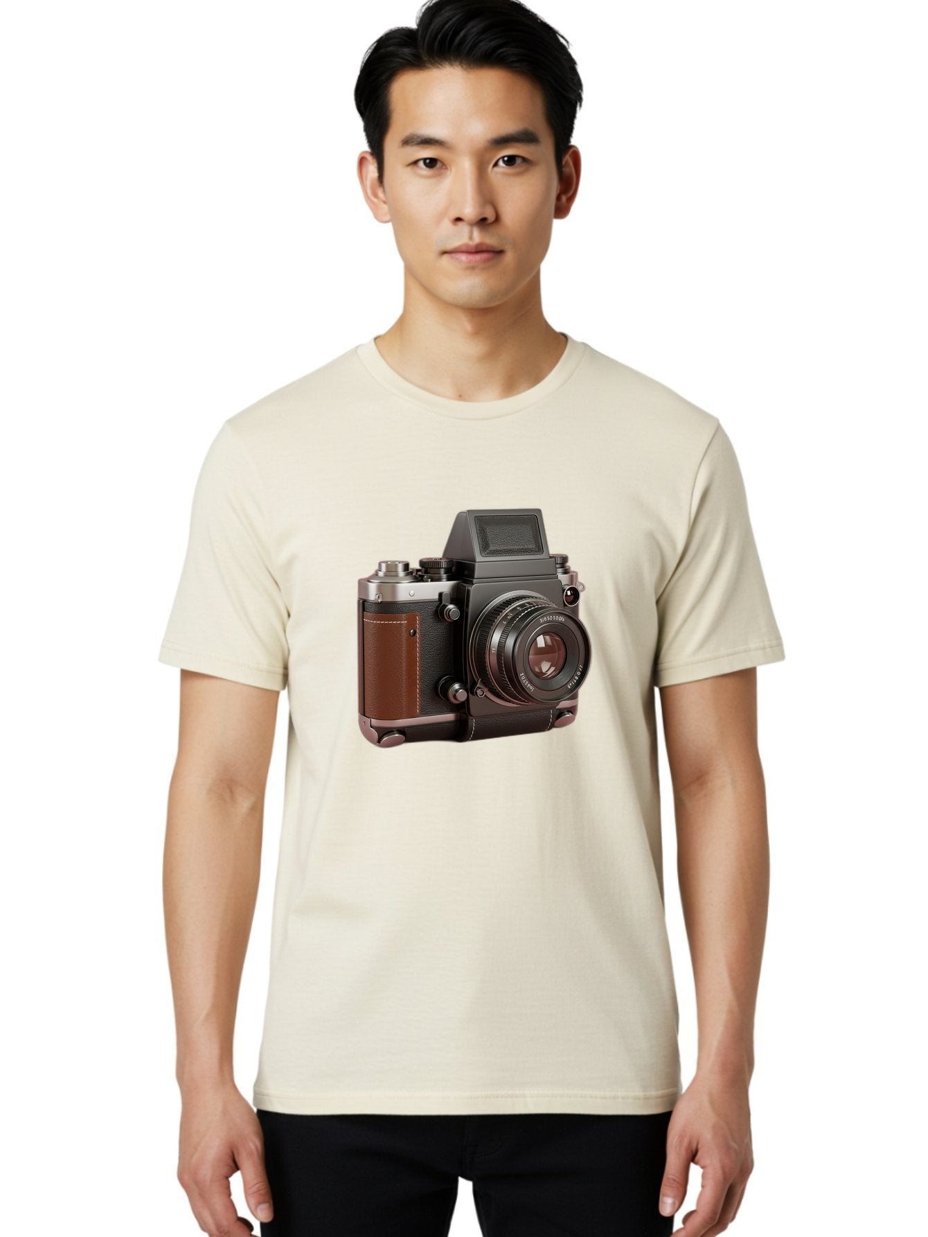 Mamiya-Sekor-50Mm-F-1-7-Lens-On-Camera-Body Men'S Graphic Tee, 100% Cotton, Comfortable Casual Summer Wear, Machine Washable, Hasselblad 500C Camera, Medium Format Camera, Hasselblad Lens, Photography Equipment, Vintage Camera, Classic Design, Bae489 22