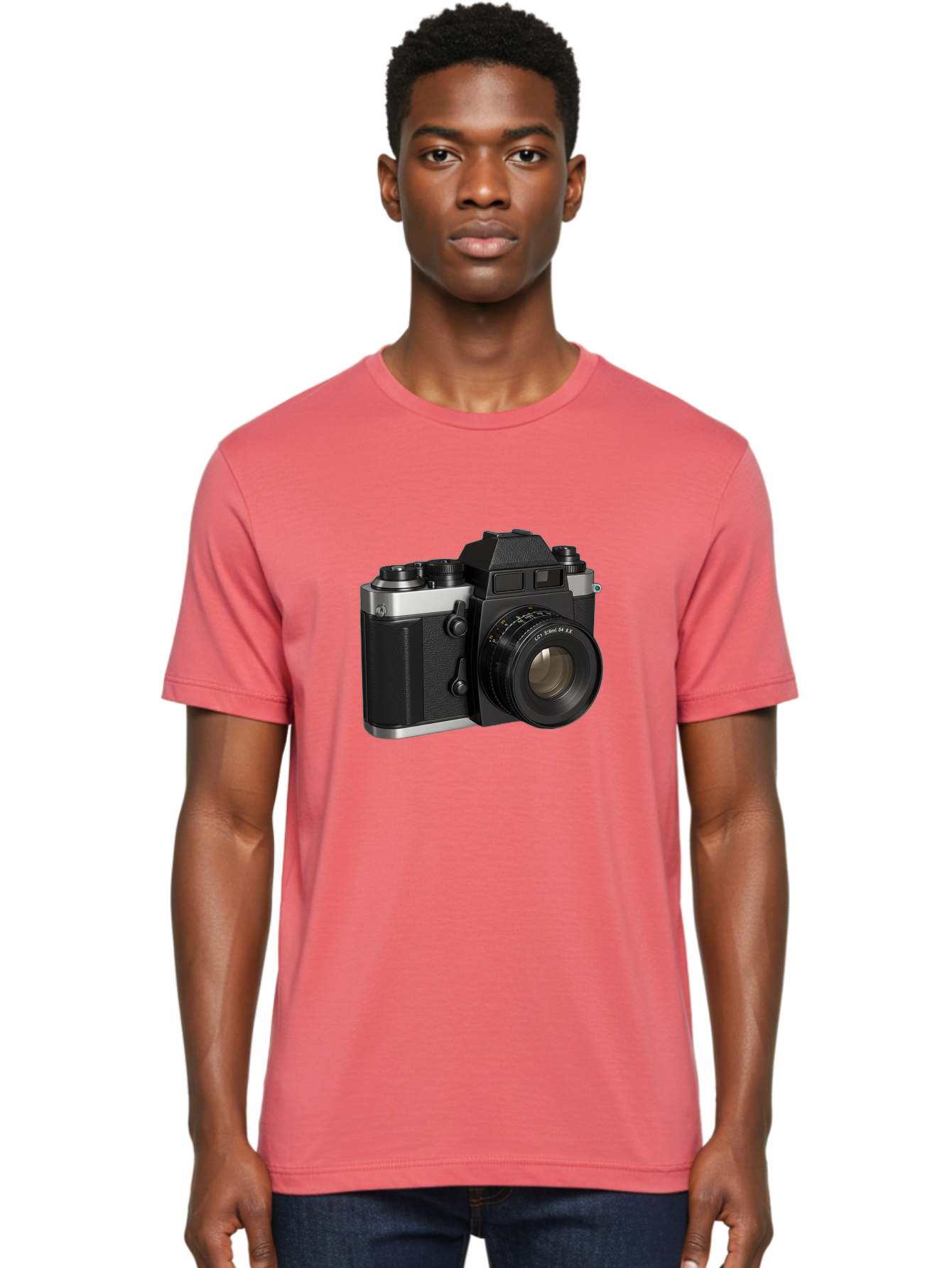 Mc-Lens-50Mm-F2 Men'S Graphic Tee, 100% Cotton, Comfortable Casual Summer Wear, Machine Washable, Vintage Camera, Photography Equipment, Film Camera, Classic Design, Black And Silver, Camera Lens, Photography Gear, Lc Ersin 28 Fx Lens Bae491 26