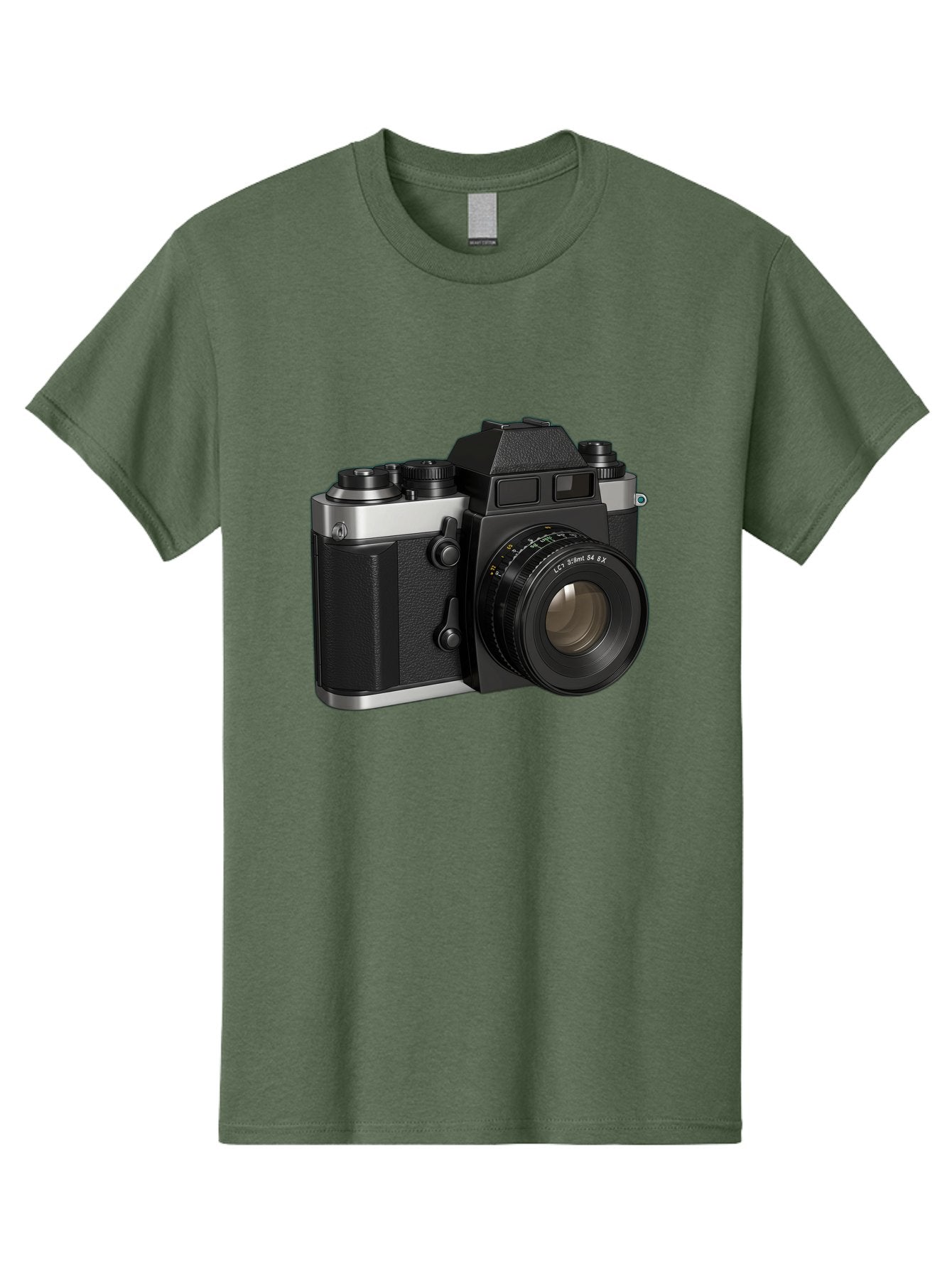 Mc-Lens-50Mm-F2 Men'S Graphic Tee, 100% Cotton, Comfortable Casual Summer Wear, Machine Washable, Vintage Camera, Photography Equipment, Film Camera, Classic Design, Black And Silver, Camera Lens, Photography Gear, Lc Ersin 28 Fx Lens Bae491 12
