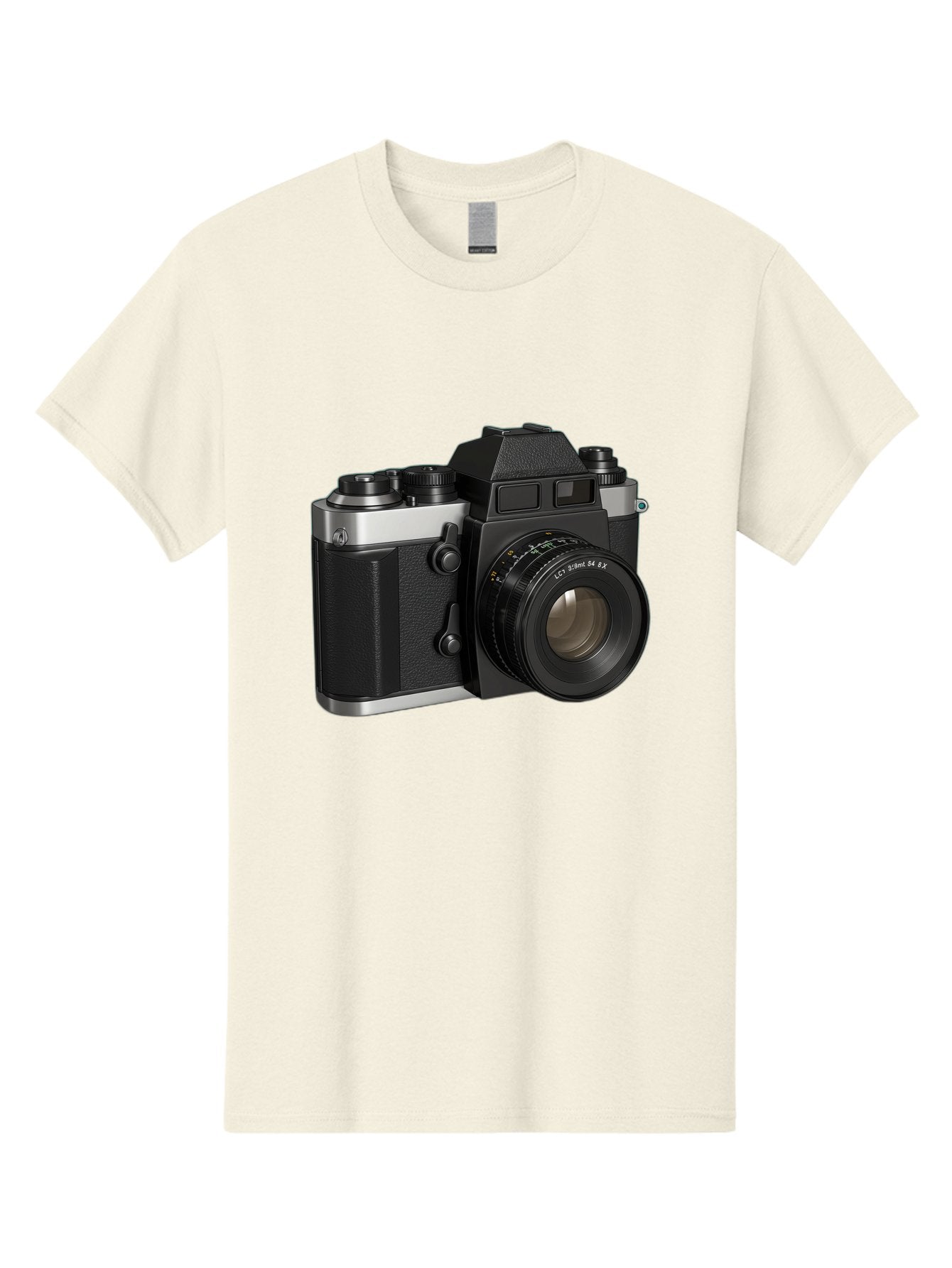 Mc-Lens-50Mm-F2 Men'S Graphic Tee, 100% Cotton, Comfortable Casual Summer Wear, Machine Washable, Vintage Camera, Photography Equipment, Film Camera, Classic Design, Black And Silver, Camera Lens, Photography Gear, Lc Ersin 28 Fx Lens Bae491 14