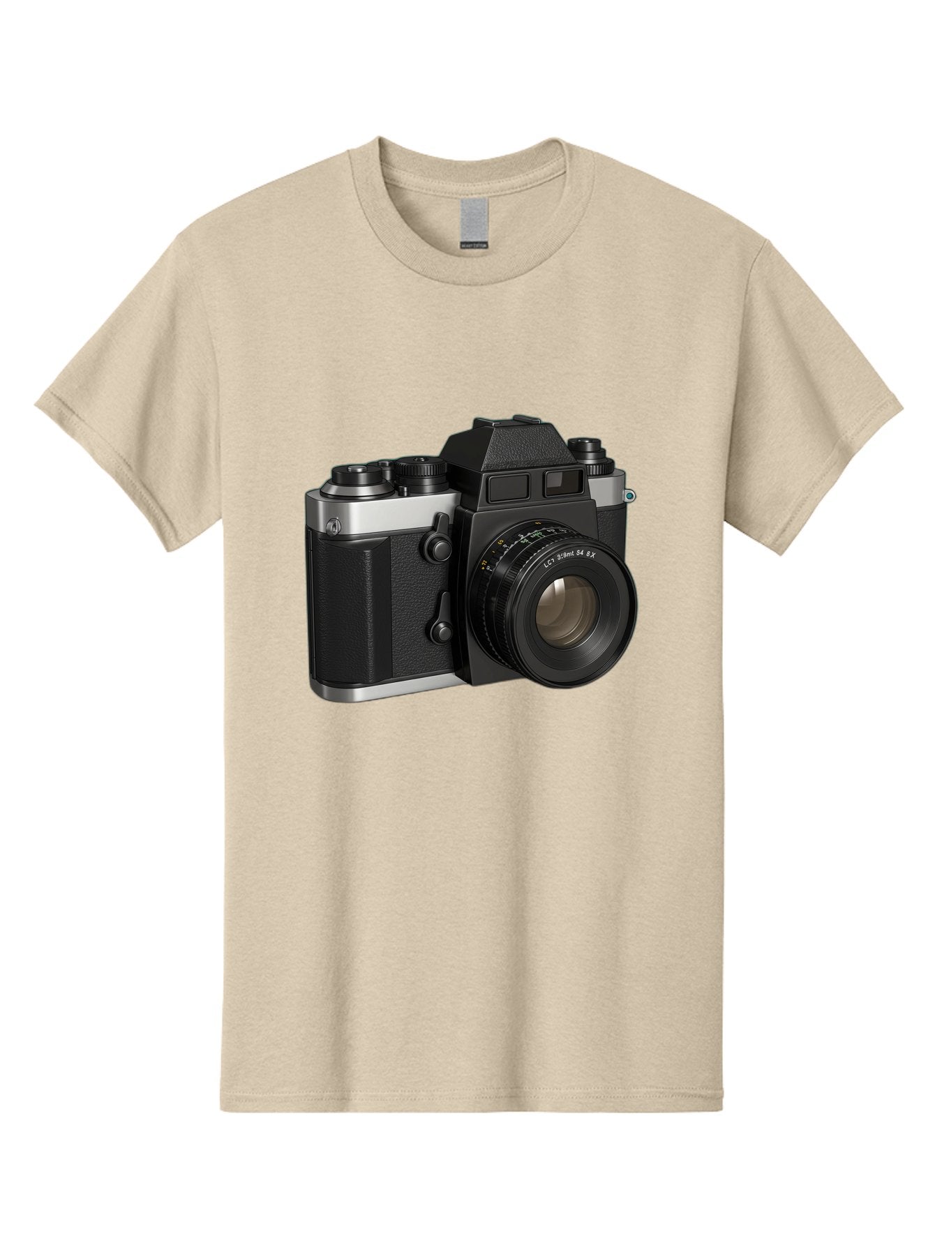 Mc-Lens-50Mm-F2 Men'S Graphic Tee, 100% Cotton, Comfortable Casual Summer Wear, Machine Washable, Vintage Camera, Photography Equipment, Film Camera, Classic Design, Black And Silver, Camera Lens, Photography Gear, Lc Ersin 28 Fx Lens Bae491 9