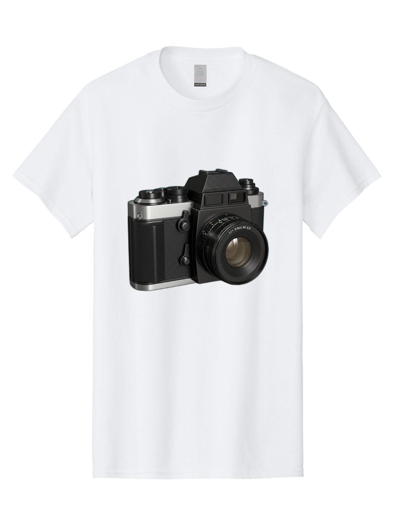 Mc-Lens-50Mm-F2 Men'S Graphic Tee, 100% Cotton, Comfortable Casual Summer Wear, Machine Washable, Vintage Camera, Photography Equipment, Film Camera, Classic Design, Black And Silver, Camera Lens, Photography Gear, Lc Ersin 28 Fx Lens Bae491 7