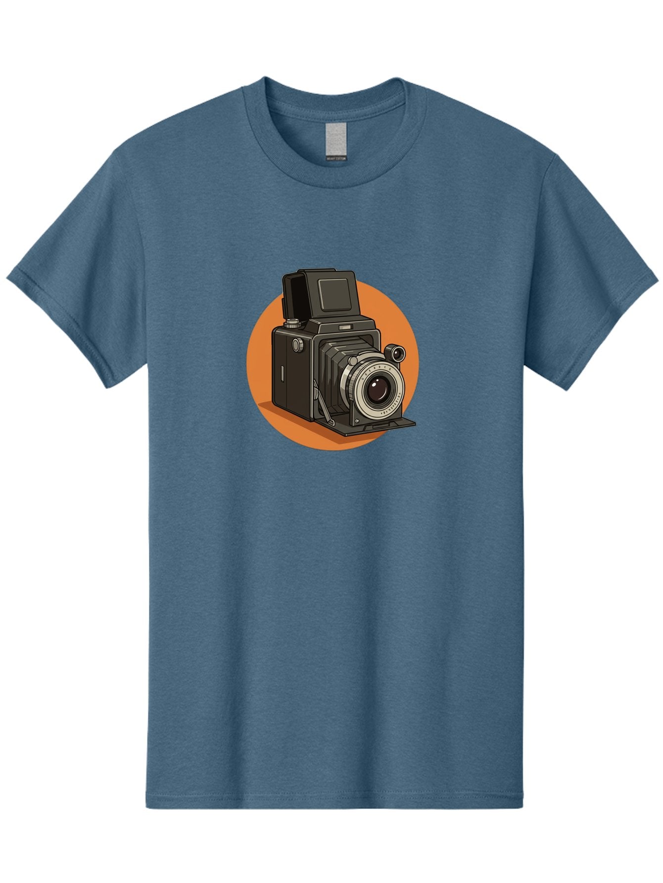 Medium-Format-Camera Men'S Graphic Tee, 100% Cotton, Comfortable Casual Summer Wear, Machine Washable, Vintage Camera, Old Camera, Photography Equipment, Classic Design, Retro Style, Camera Lens, Photography Gear, Nostalgic Feel Bae492