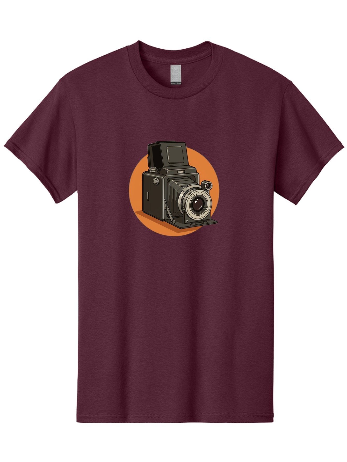 Medium-Format-Camera Men'S Graphic Tee, 100% Cotton, Comfortable Casual Summer Wear, Machine Washable, Vintage Camera, Old Camera, Photography Equipment, Classic Design, Retro Style, Camera Lens, Photography Gear, Nostalgic Feel Bae492 7