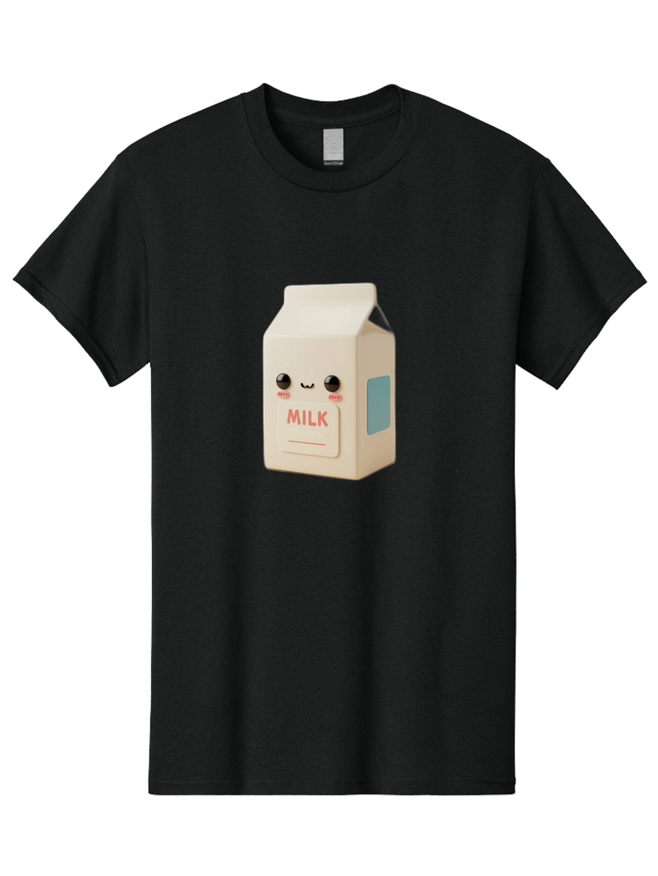 Milk-4 Men'S Graphic Tee, 100% Cotton, Comfortable Casual Summer Wear, Machine Washable, Carton With Face, Cute Character, Kawaii, Adorable, Milk Carton, Funny Expression, Playful Design, Happy Face, Cartoon-Style Bae499 13