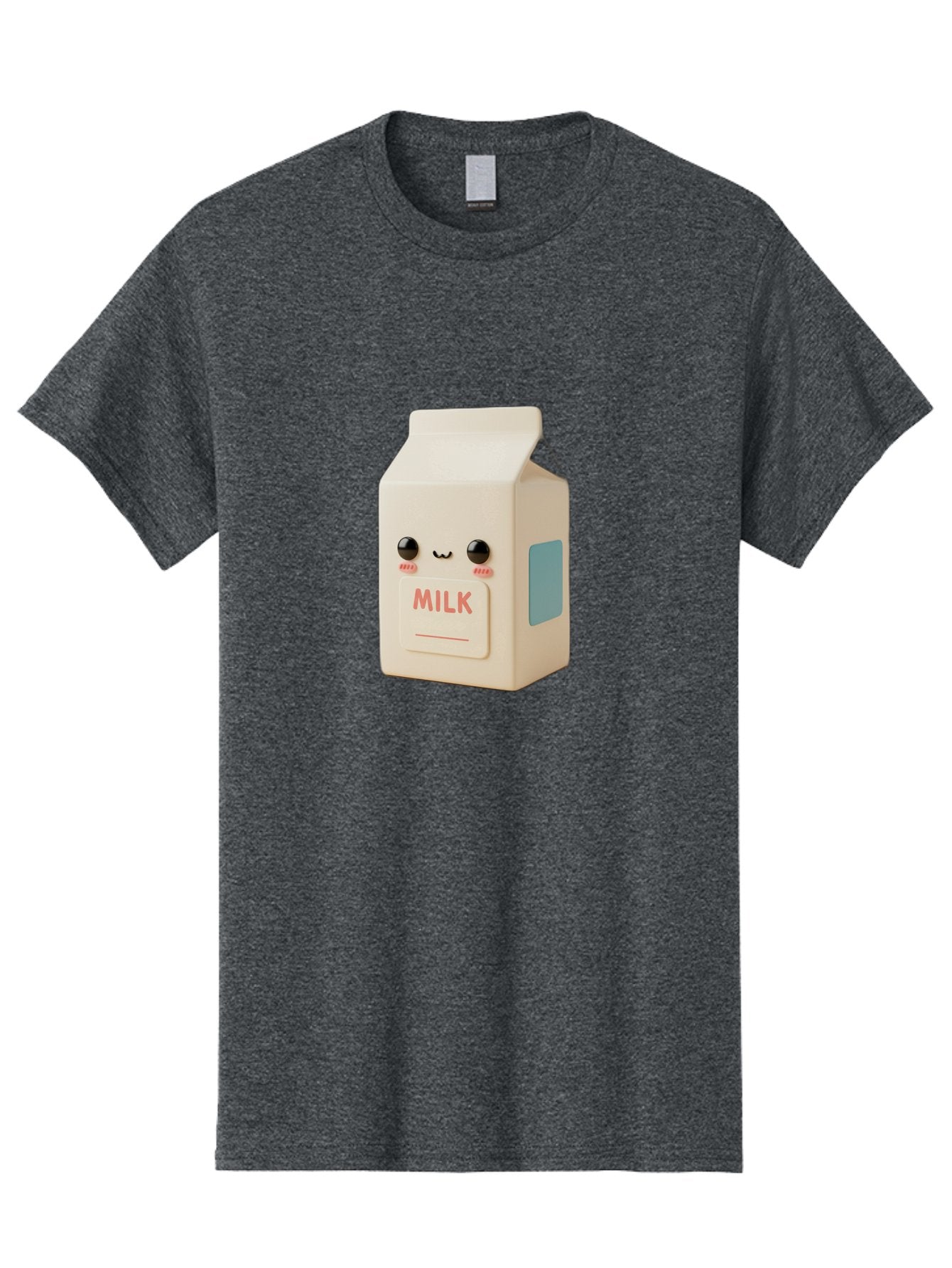 Milk-4 Men'S Graphic Tee, 100% Cotton, Comfortable Casual Summer Wear, Machine Washable, Carton With Face, Cute Character, Kawaii, Adorable, Milk Carton, Funny Expression, Playful Design, Happy Face, Cartoon-Style Bae499 15