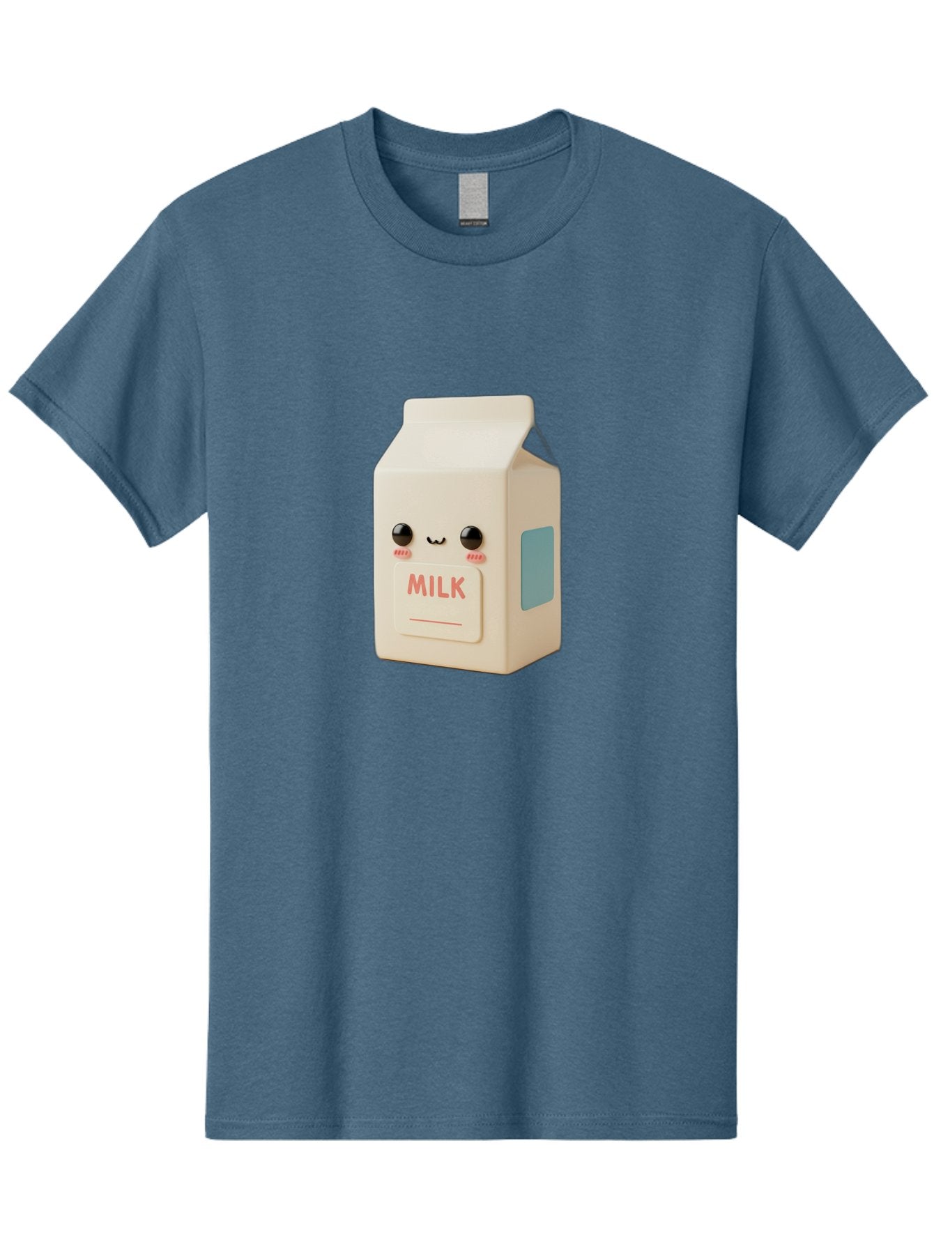 Milk-4 Men'S Graphic Tee, 100% Cotton, Comfortable Casual Summer Wear, Machine Washable, Carton With Face, Cute Character, Kawaii, Adorable, Milk Carton, Funny Expression, Playful Design, Happy Face, Cartoon-Style Bae499 13