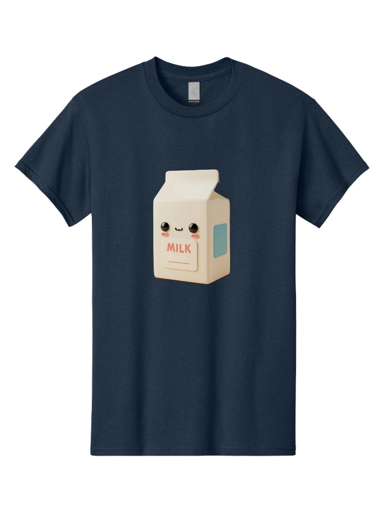 Milk-4 Men'S Graphic Tee, 100% Cotton, Comfortable Casual Summer Wear, Machine Washable, Carton With Face, Cute Character, Kawaii, Adorable, Milk Carton, Funny Expression, Playful Design, Happy Face, Cartoon-Style Bae499 14