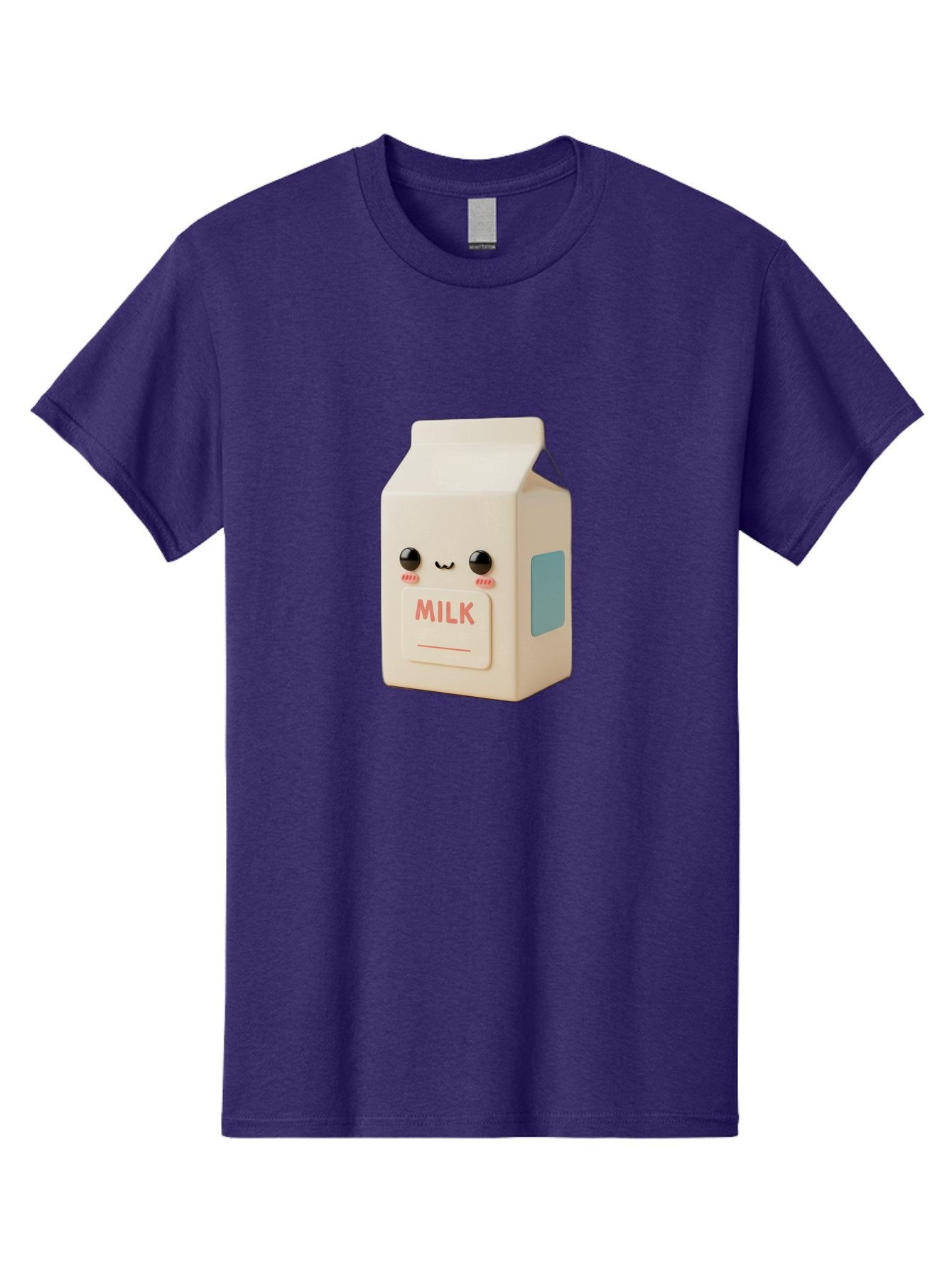 Milk-4 Men'S Graphic Tee, 100% Cotton, Comfortable Casual Summer Wear, Machine Washable, Carton With Face, Cute Character, Kawaii, Adorable, Milk Carton, Funny Expression, Playful Design, Happy Face, Cartoon-Style Bae499 12