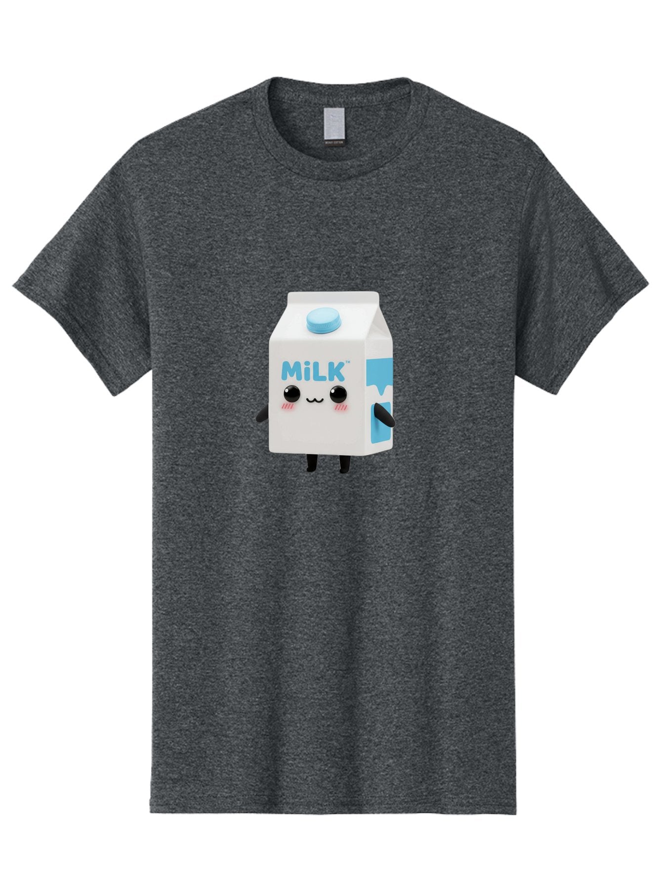 Milk Men'S Graphic Tee, 100% Cotton, Comfortable Casual Summer Wear, Machine Washable, Cartoon Milk Carton, Illustrated Beverage, Cute Character Design, Funny Packaging, Dairy Product, Kawaii Culture, Cartoon Character Bae504 8