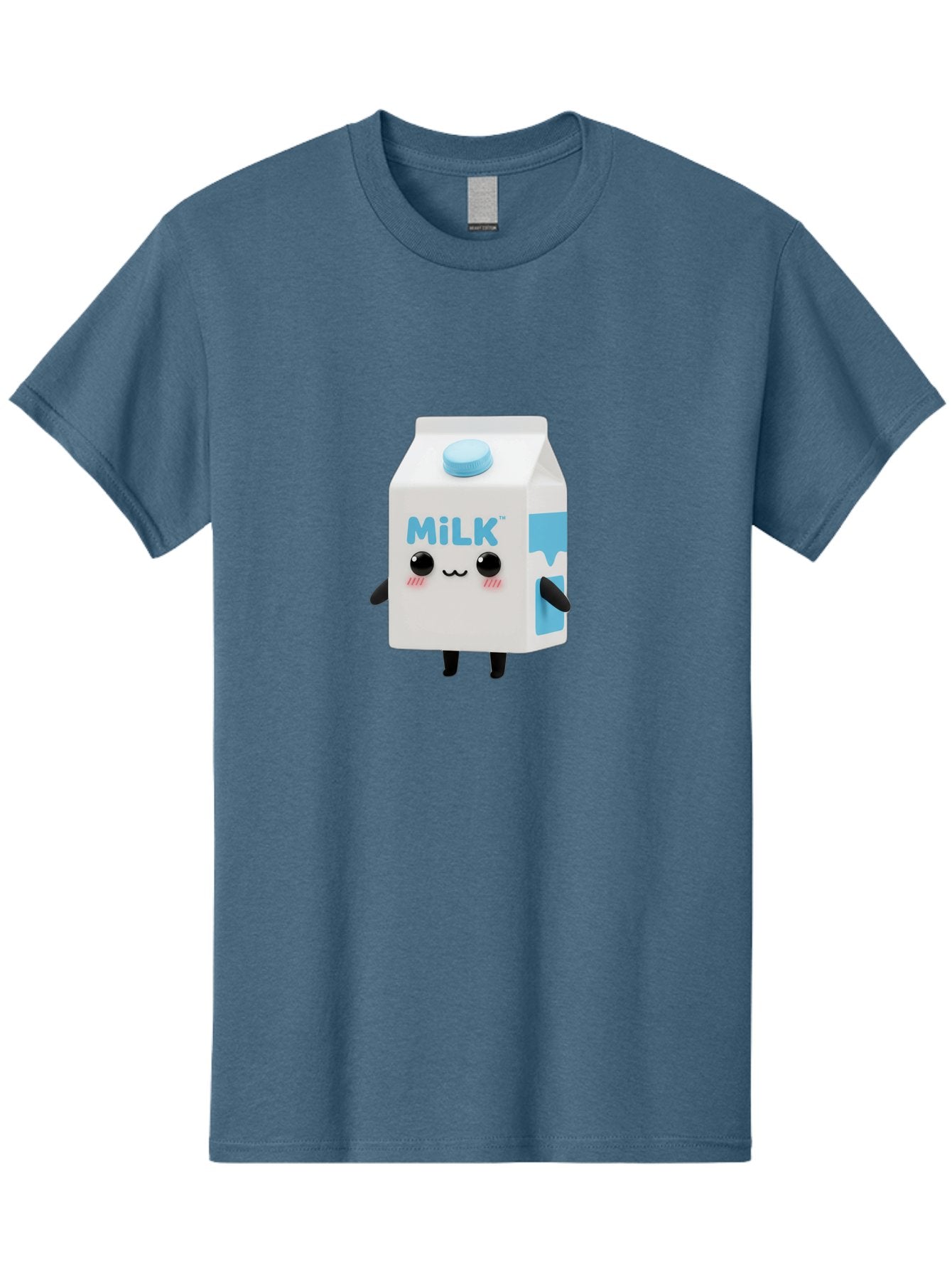 Milk Men'S Graphic Tee, 100% Cotton, Comfortable Casual Summer Wear, Machine Washable, Cartoon Milk Carton, Illustrated Beverage, Cute Character Design, Funny Packaging, Dairy Product, Kawaii Culture, Cartoon Character Bae504 7