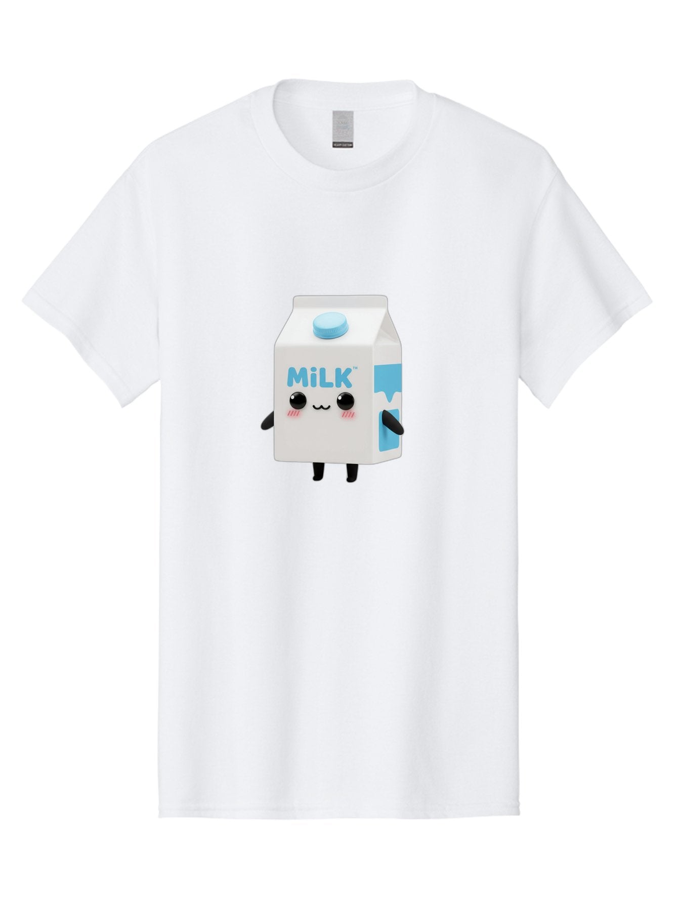 Milk Men'S Graphic Tee, 100% Cotton, Comfortable Casual Summer Wear, Machine Washable, Cartoon Milk Carton, Illustrated Beverage, Cute Character Design, Funny Packaging, Dairy Product, Kawaii Culture, Cartoon Character Bae504 10