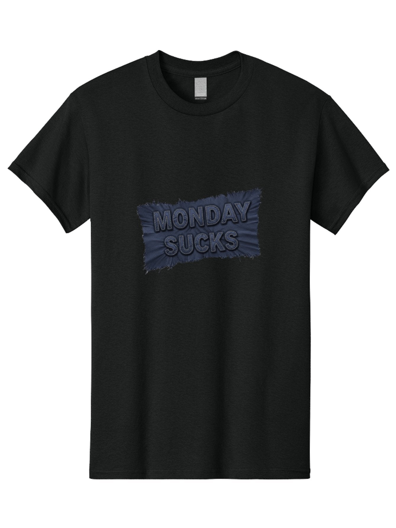Monday-Sucks Men'S Graphic Tee, 100% Cotton, Comfortable Casual Summer Wear, Machine Washable, Motivation, Monday Blues, Negative Vibes, Motivational Quote, Funny Saying, Humor, Meme, Grunge Style, Bold Text, Inspirational Phrase Bae535 3