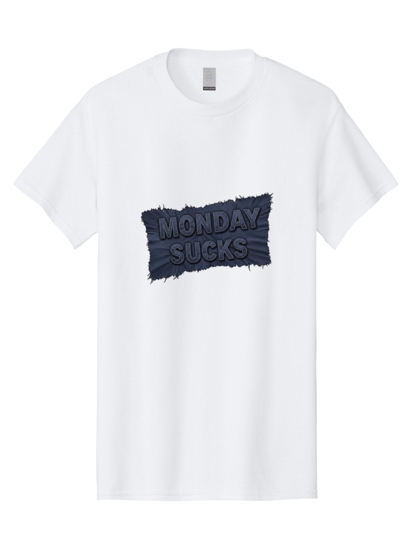 Monday-Sucks Men'S Graphic Tee, 100% Cotton, Comfortable Casual Summer Wear, Machine Washable, Motivation, Monday Blues, Negative Vibes, Motivational Quote, Funny Saying, Humor, Meme, Grunge Style, Bold Text, Inspirational Phrase Bae535 15