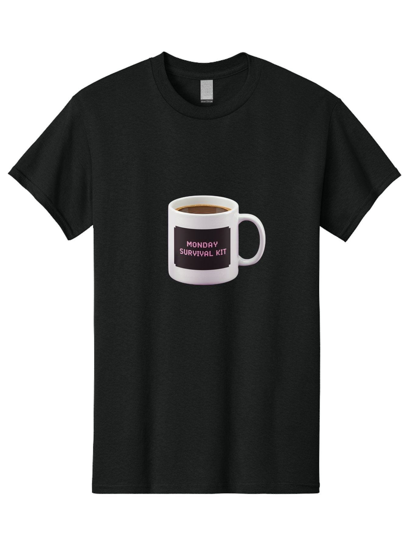Monday-Survival-Kit-2 Men'S Graphic Tee, 100% Cotton, Comfortable Casual Summer Wear, Machine Washable, Coffee Mug, Monday Motivation, Survival Kit, Morning Coffee, Monday Blues, Funny Mug, Office Humor, Coworker Gift, Coffee Break Bae537 14