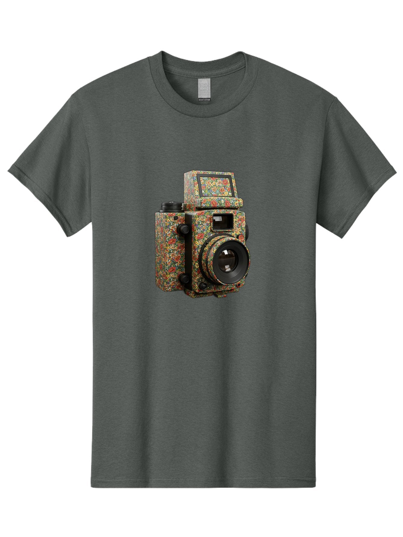 Multicolored-Camera Men'S Graphic Tee, 100% Cotton, Comfortable Casual Summer Wear, Machine Washable, Multicolored Paint Splatters, Artistic Camera Design, Vibrant Decor, Photography Equipment, Creative Expression, Unique Art Piece, Bae565 7
